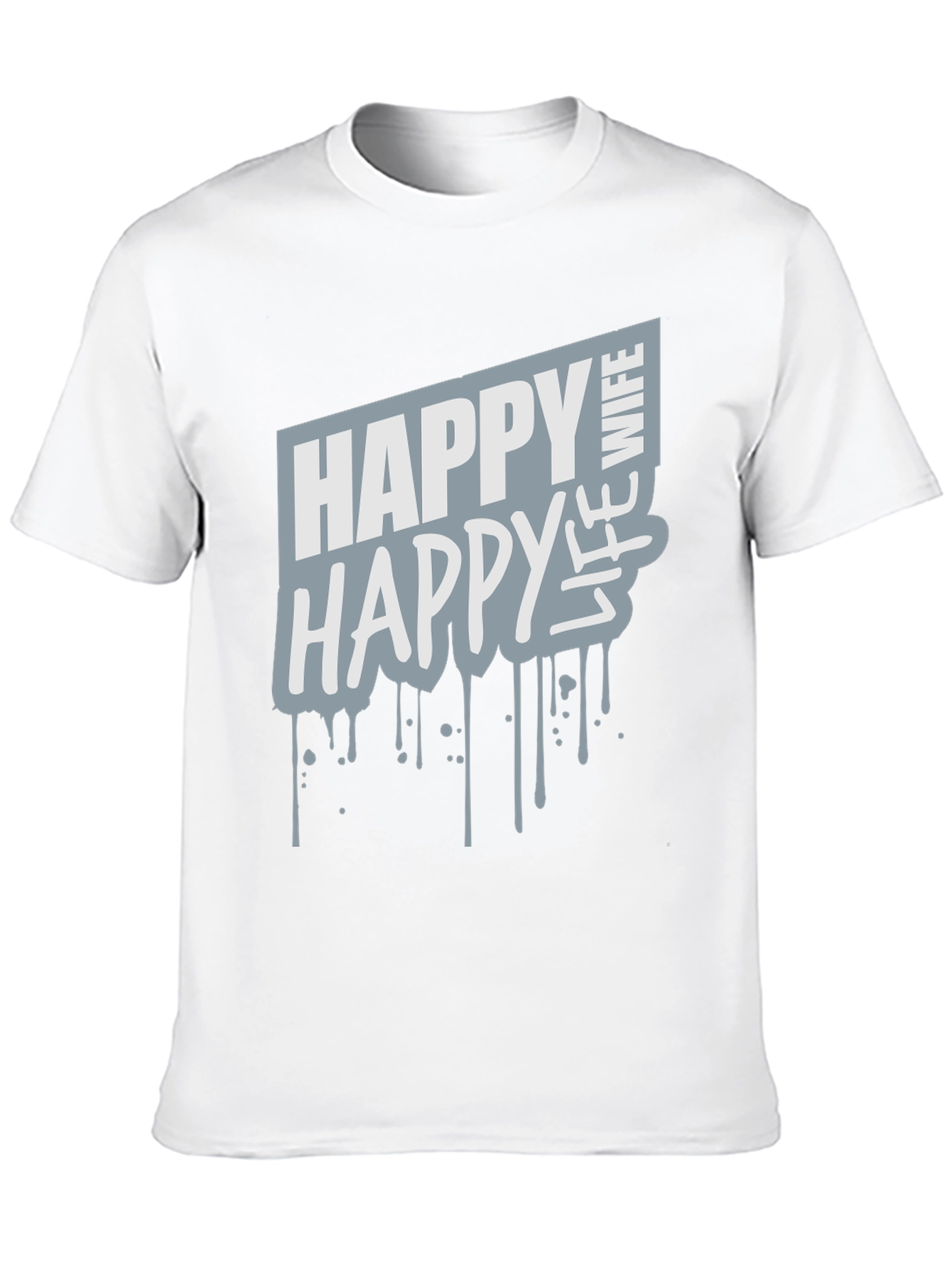 Happy Wife Happy Life Graphic Tee - Black