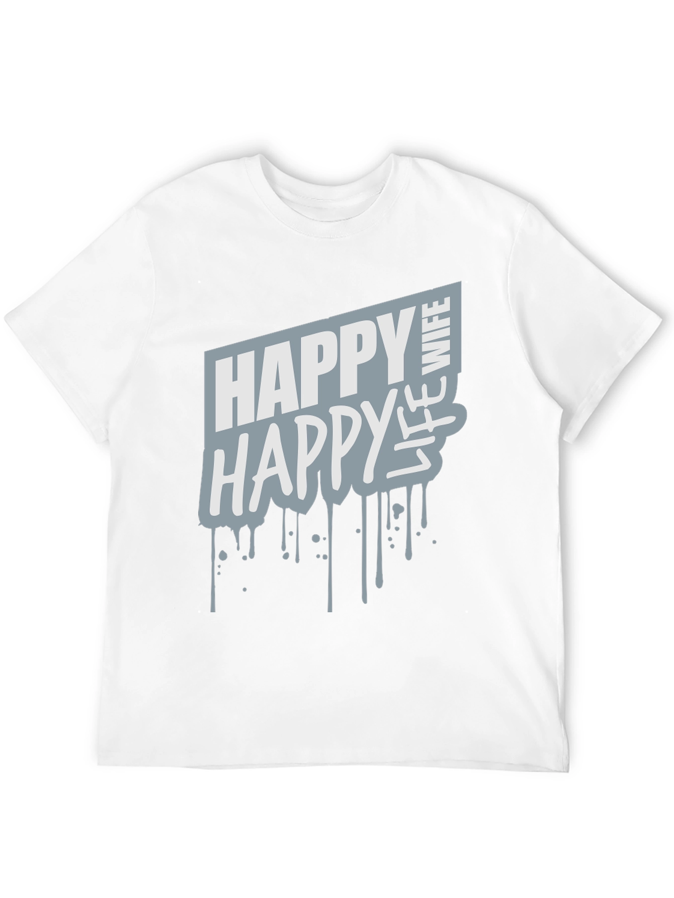 Happy Wife Happy Life Graphic Tee - Black