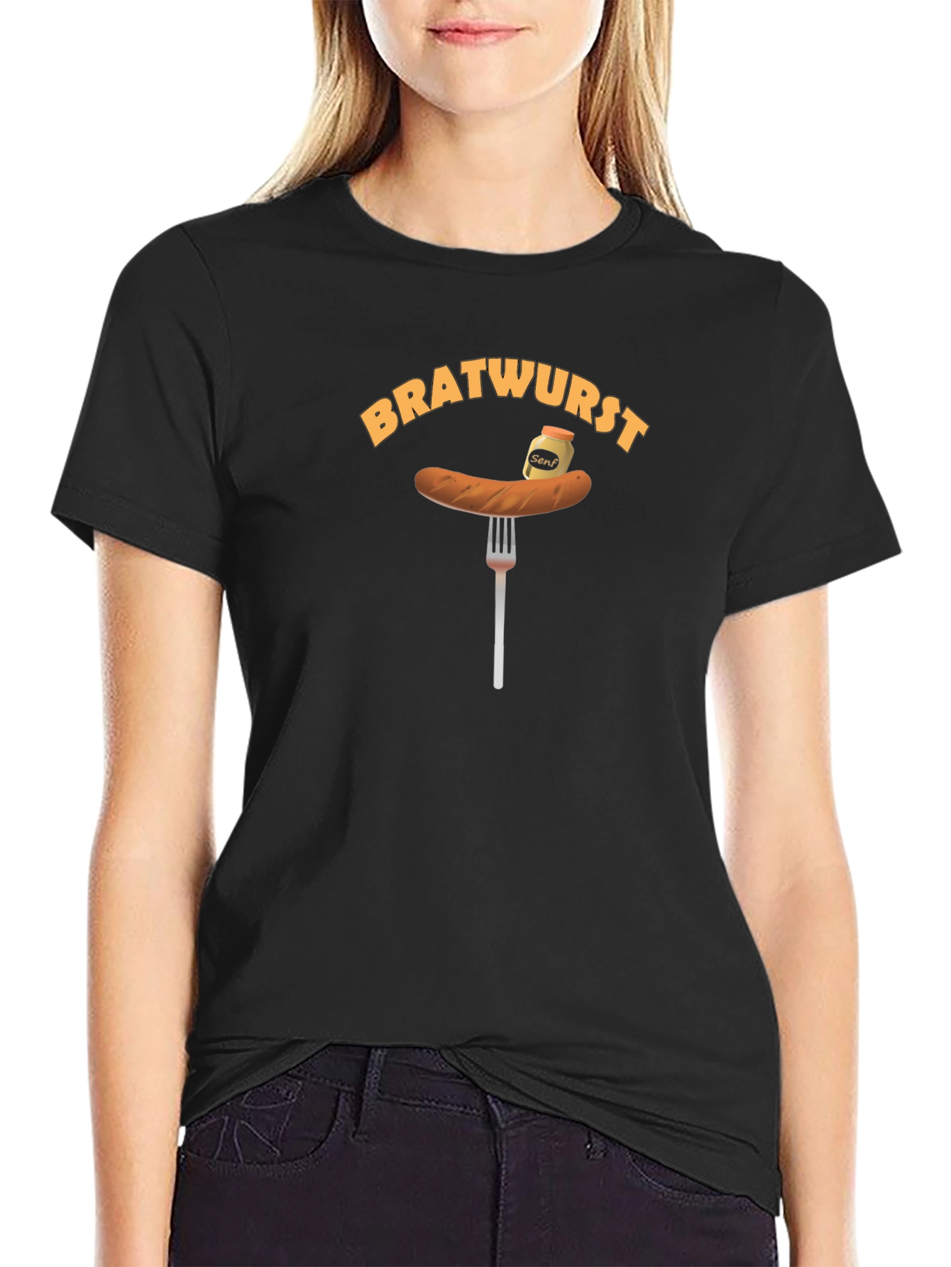 Bratwurst Fork Funny T-Shirt