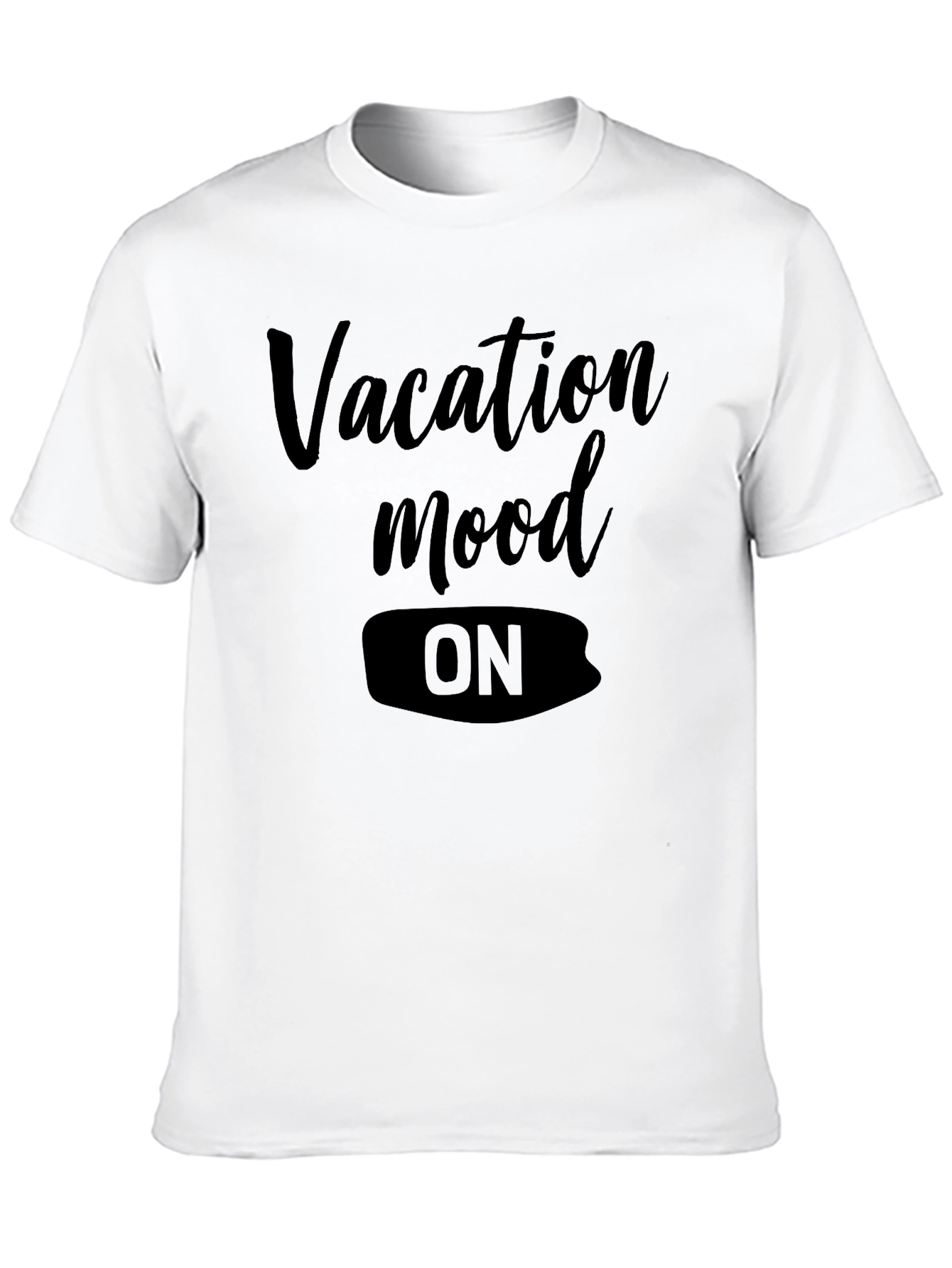 Vacation Mode ON Black T-Shirt