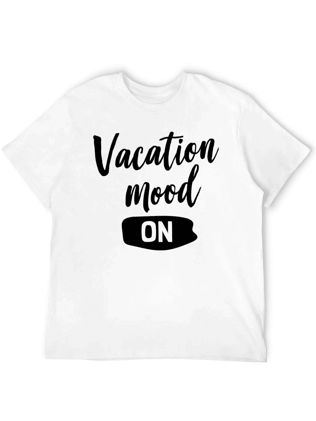 Vacation Mode ON Black T-Shirt