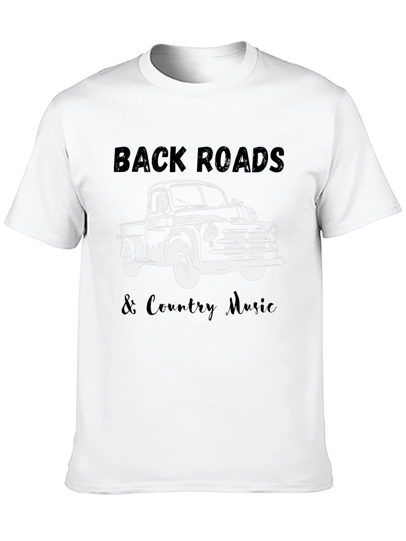 Back Roads & Country Music Truck Graphic Tee