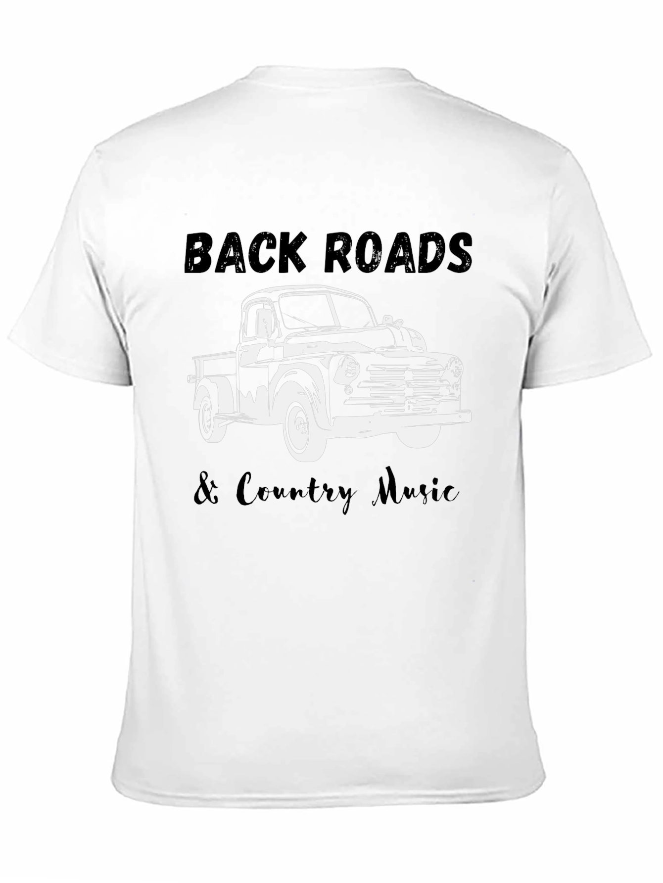 Back Roads & Country Music Truck Graphic Tee