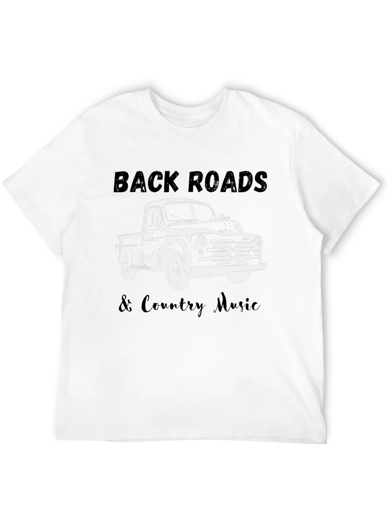 Back Roads & Country Music Truck Graphic Tee
