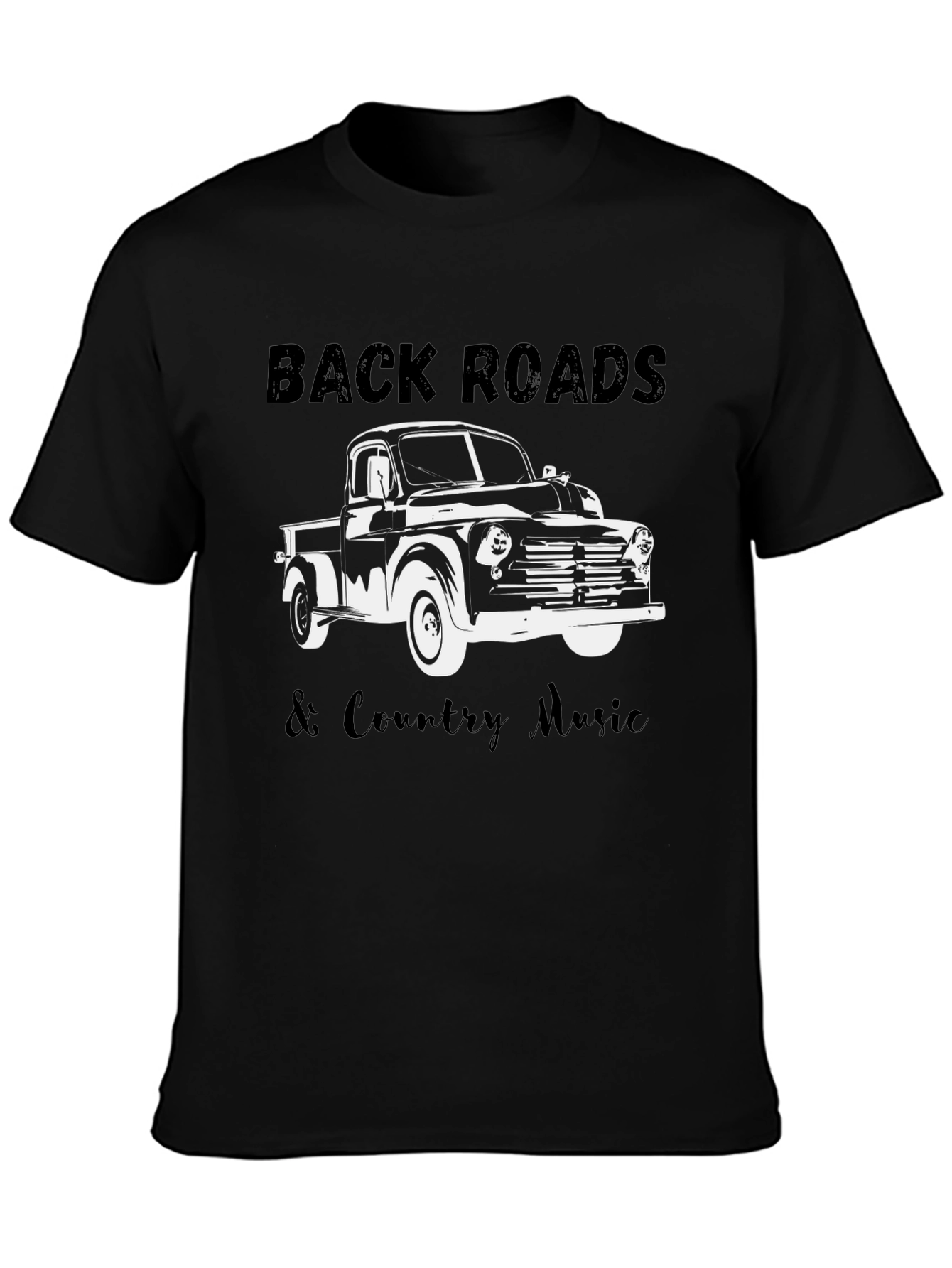 Back Roads & Country Music Truck Graphic Tee