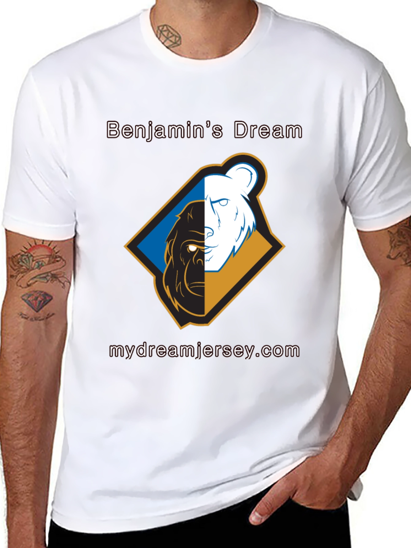 Benjamins Dream T-Shirt - Bear & Gorilla Design