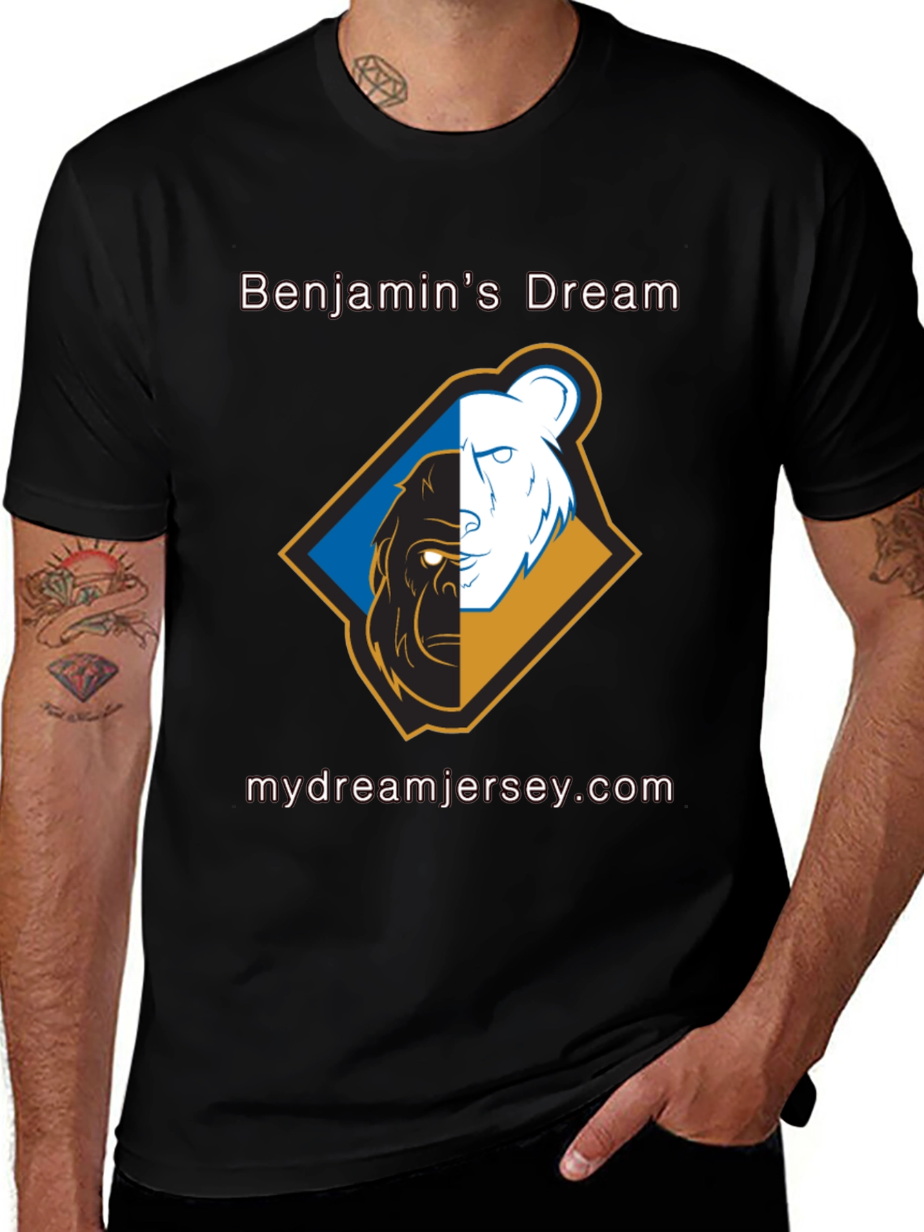 Benjamins Dream T-Shirt - Bear & Gorilla Design