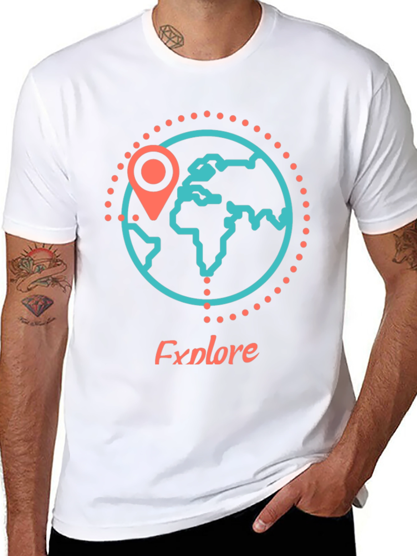 Explore the World Black T-Shirt