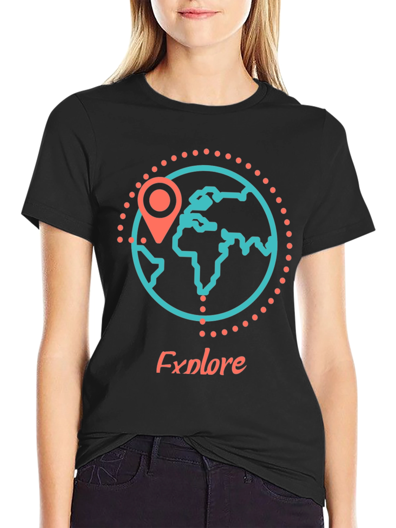 Explore the World Black T-Shirt