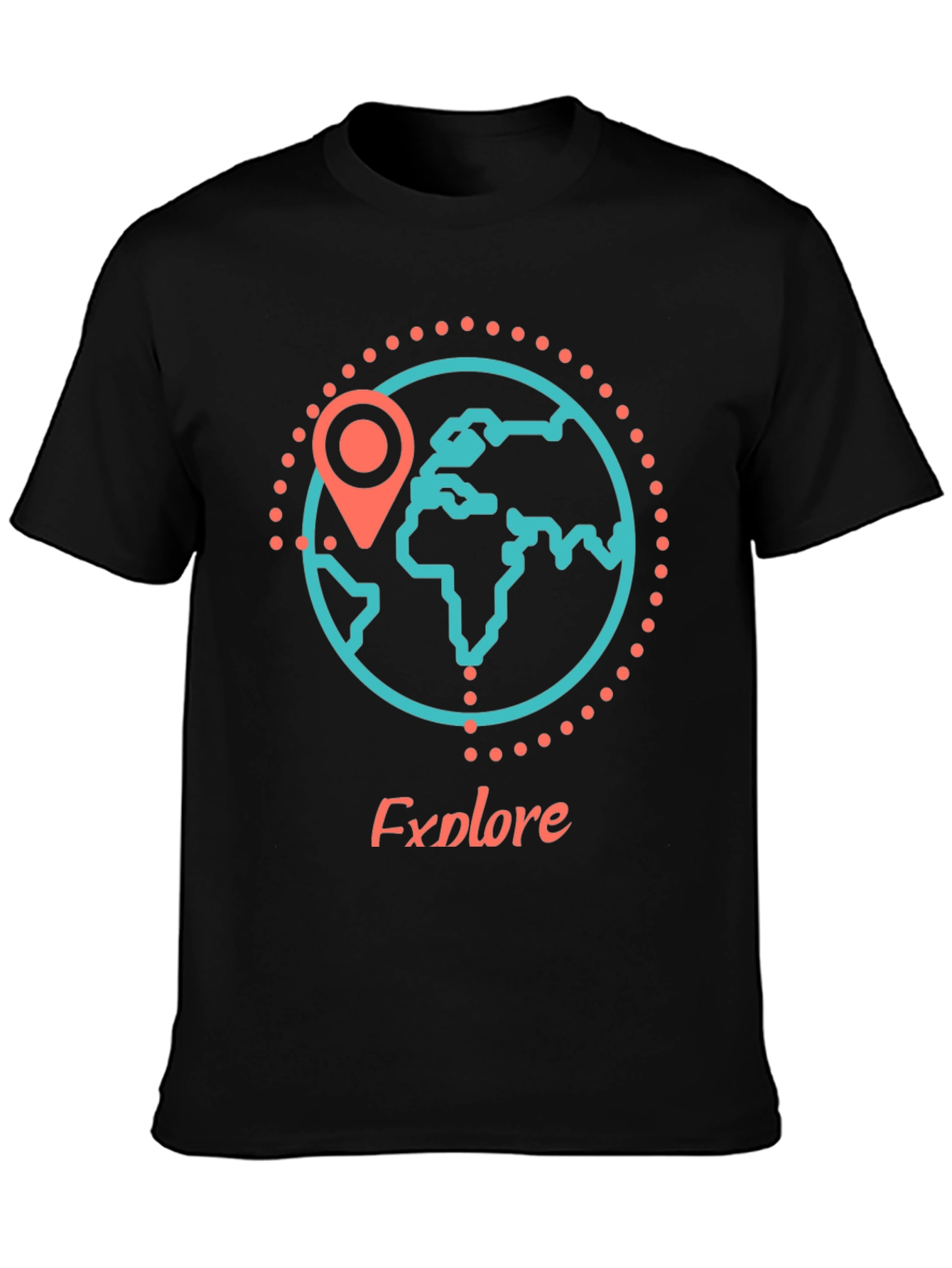 Explore the World Black T-Shirt