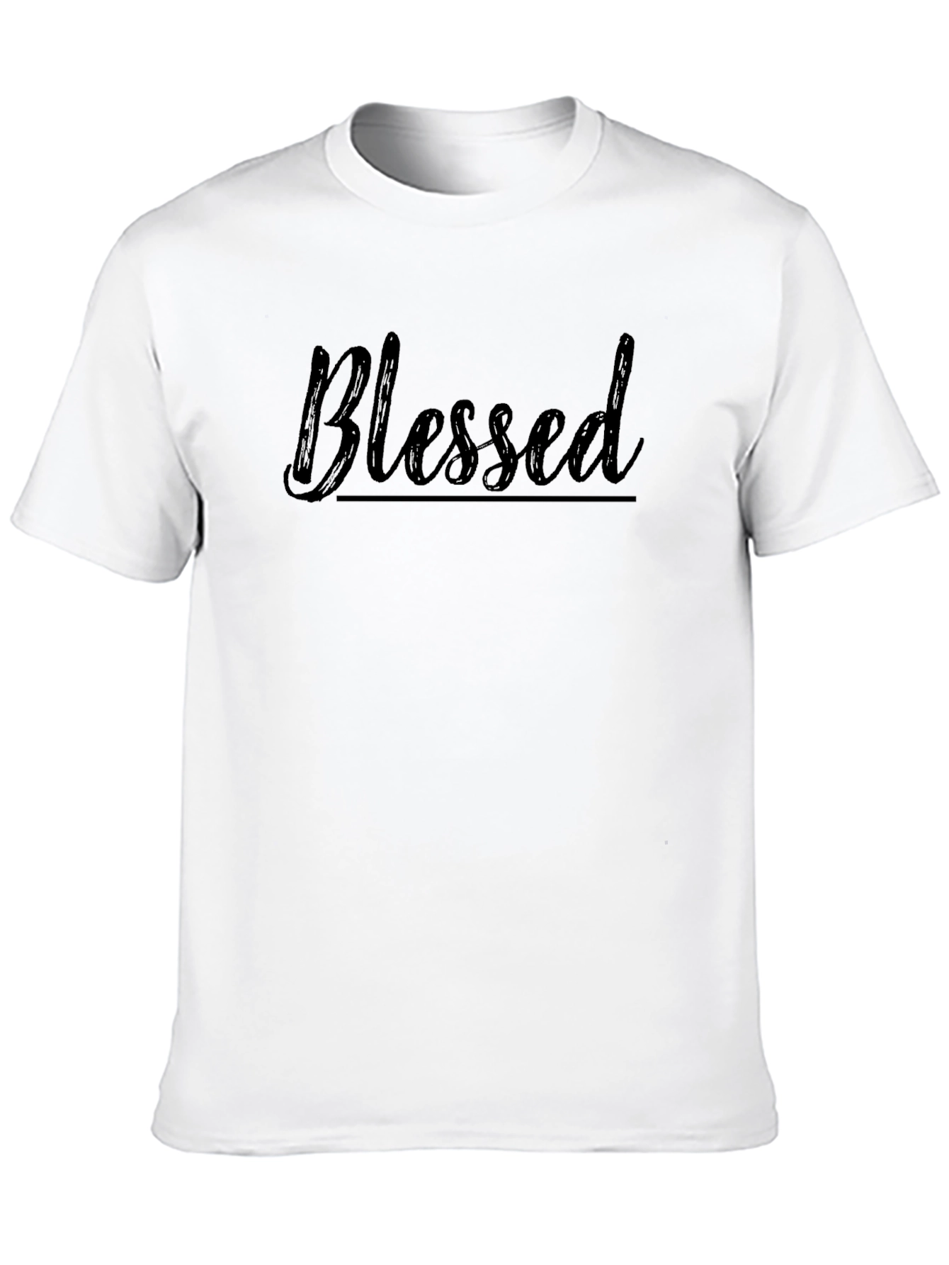 Blessed Black Graphic T-Shirt for Men