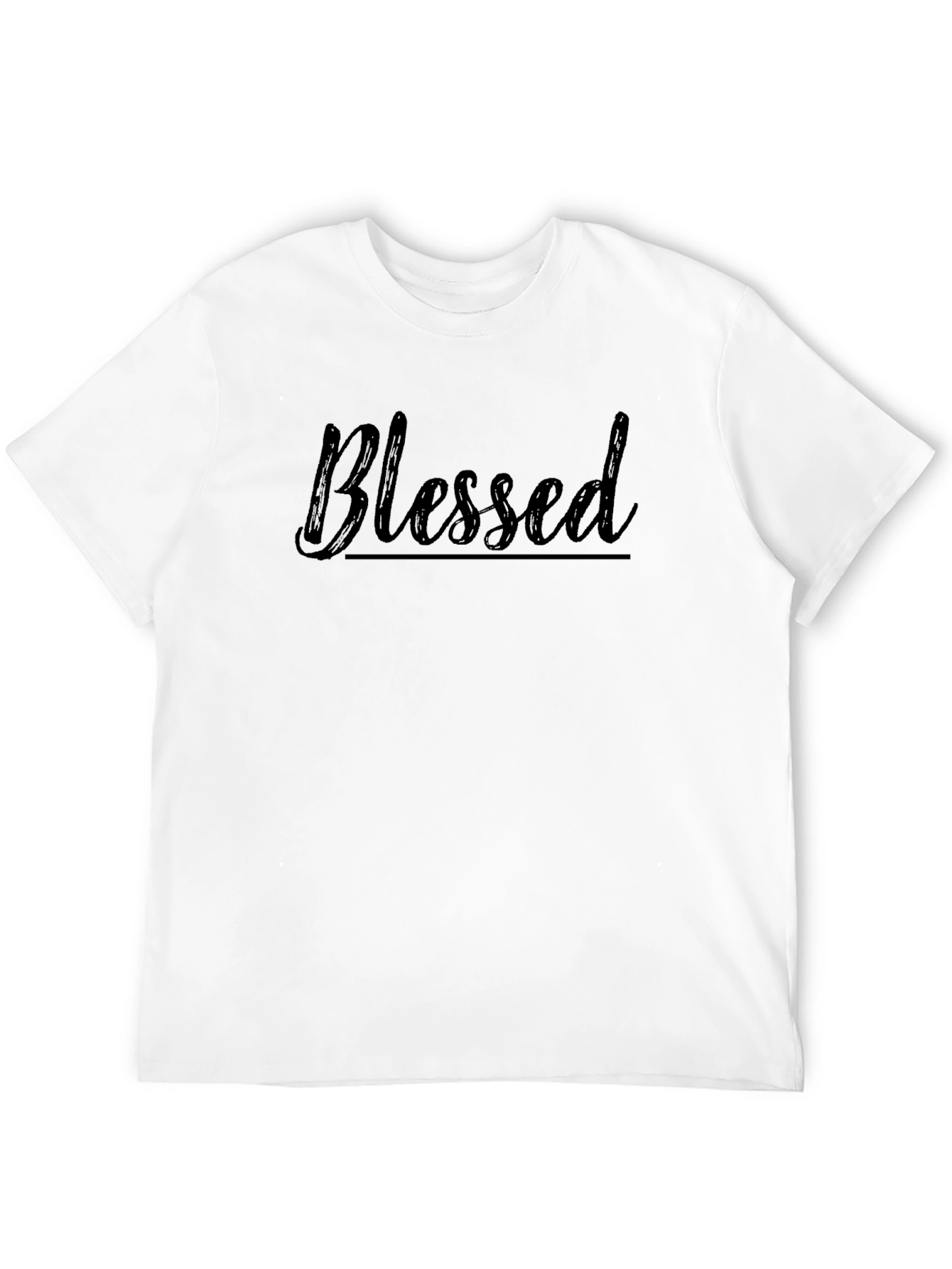 Blessed Black Graphic T-Shirt for Men