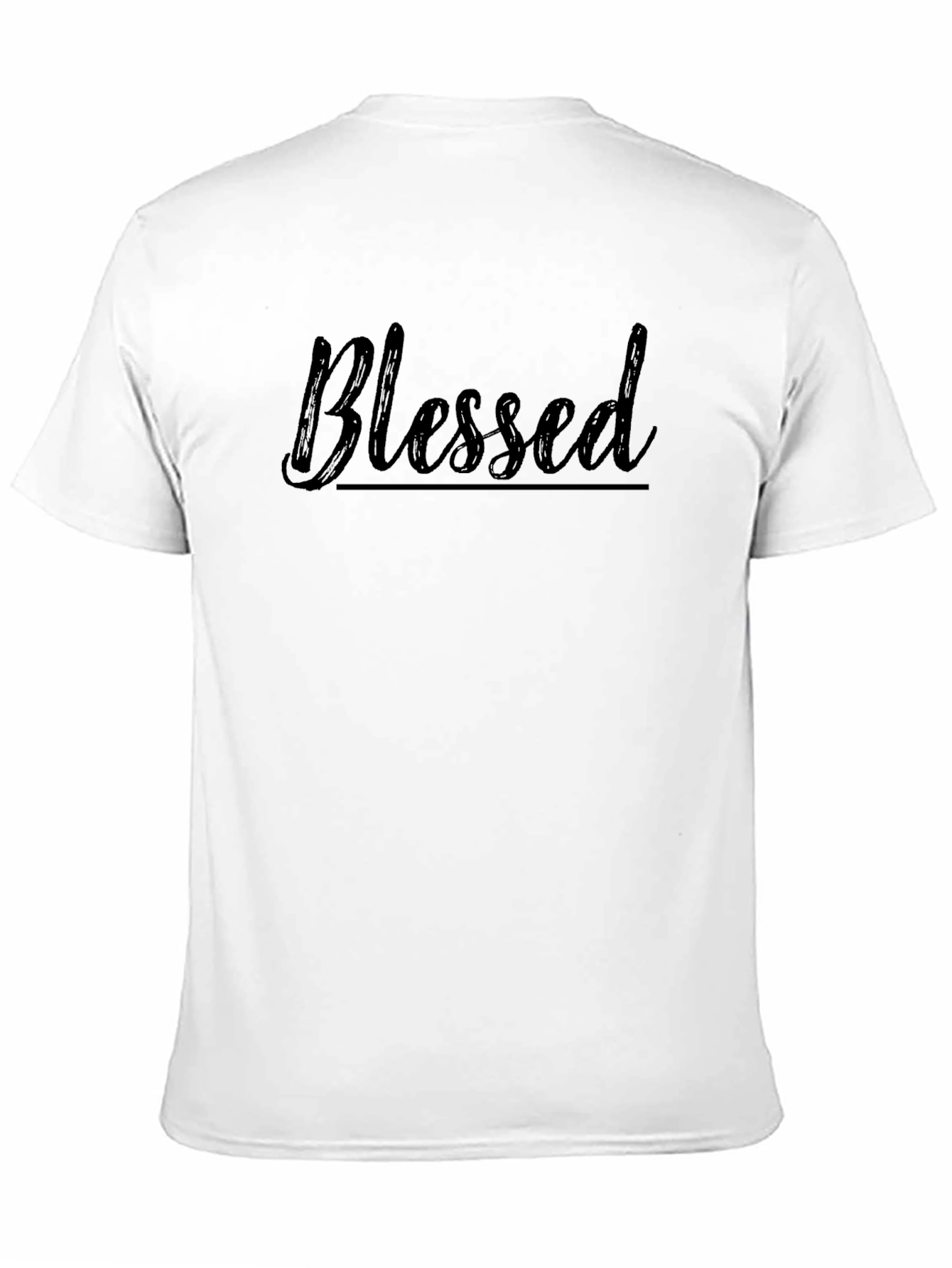 Blessed Black Graphic T-Shirt for Men