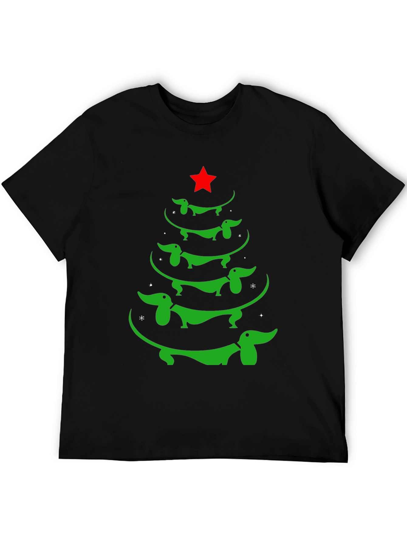 Dachshund Christmas Tree Graphic Tee