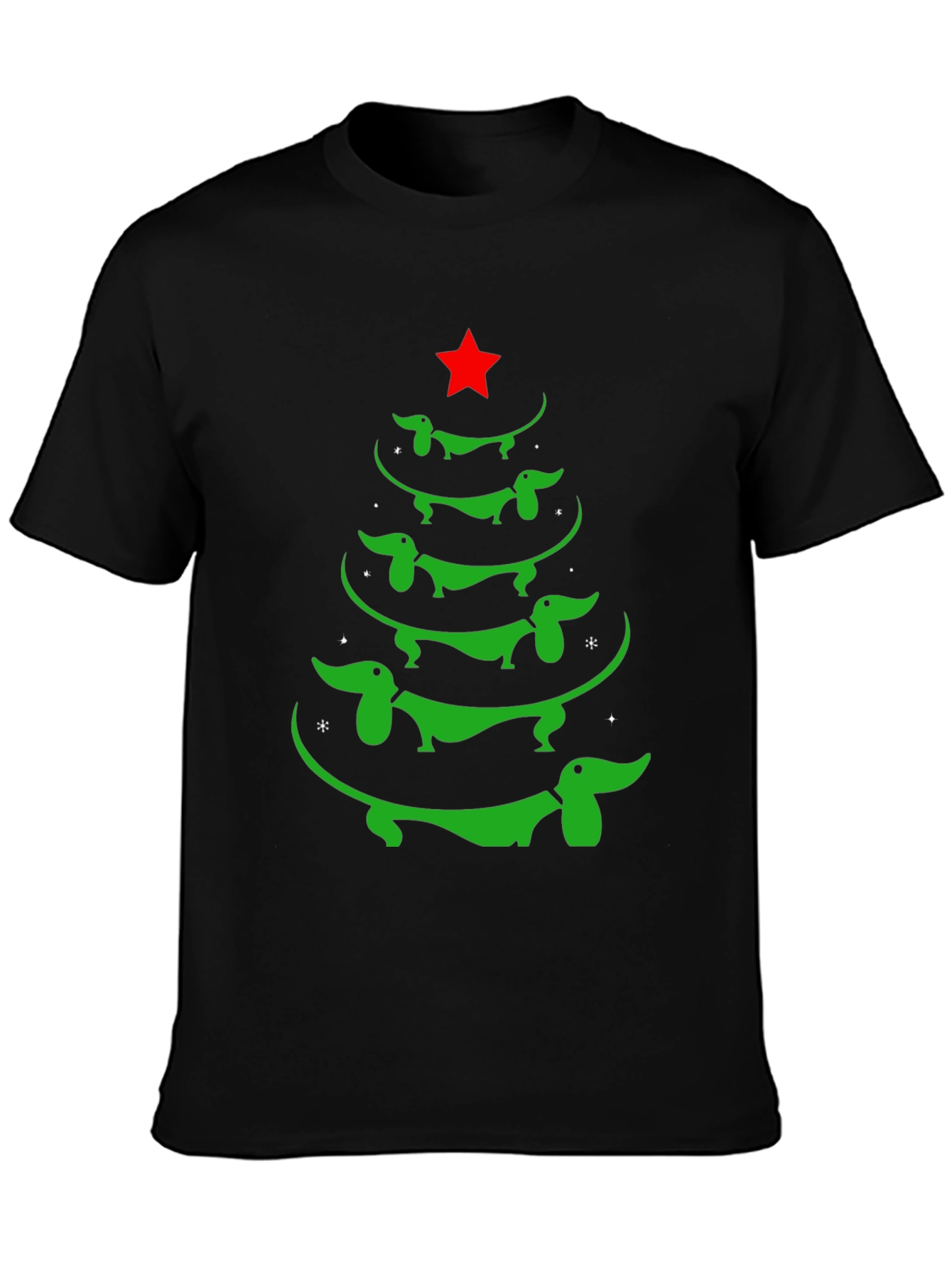 Dachshund Christmas Tree Graphic Tee