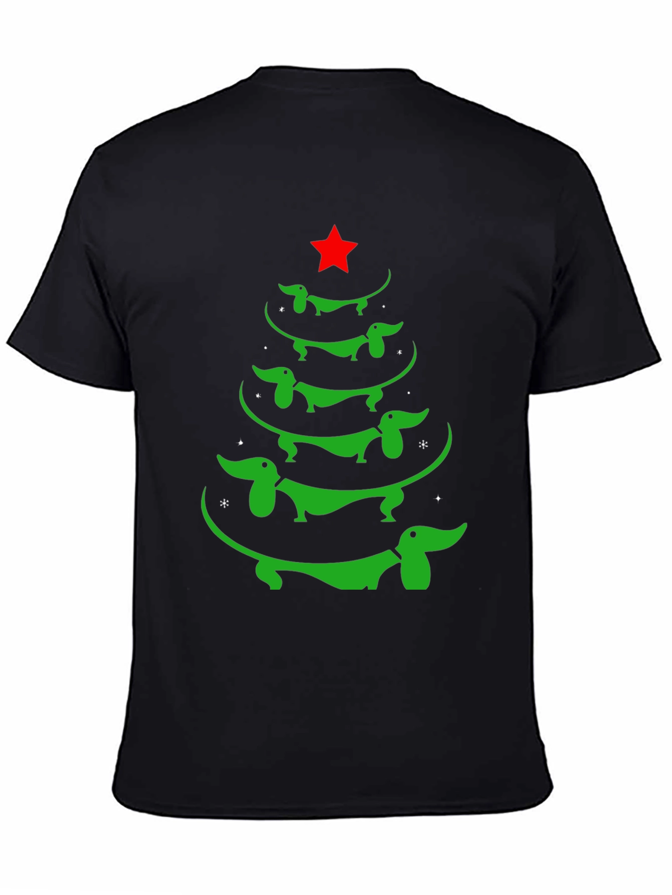 Dachshund Christmas Tree Graphic Tee