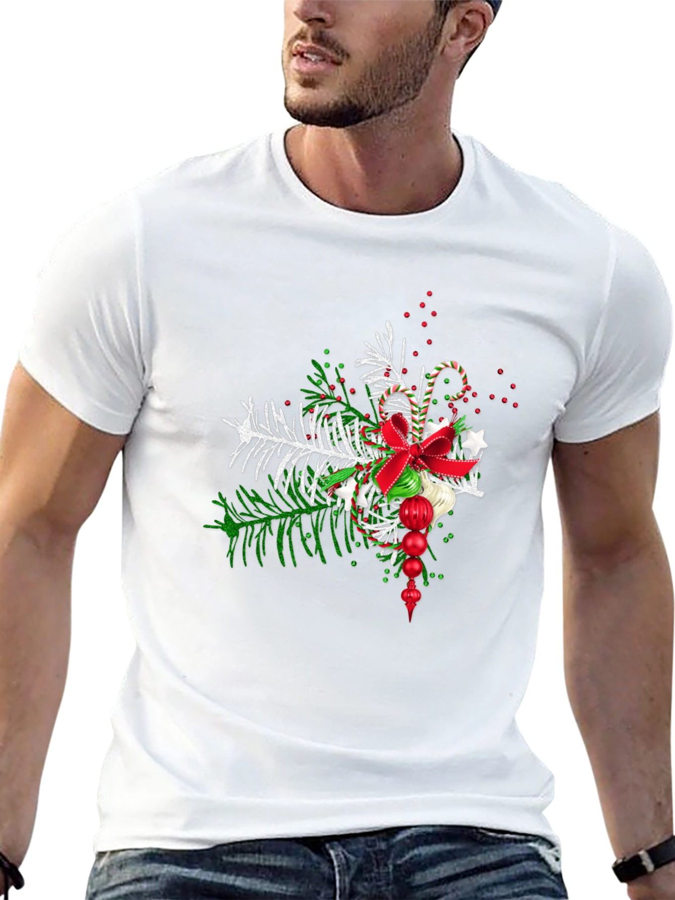 Festive Christmas Graphic Tee - Holiday Cheer