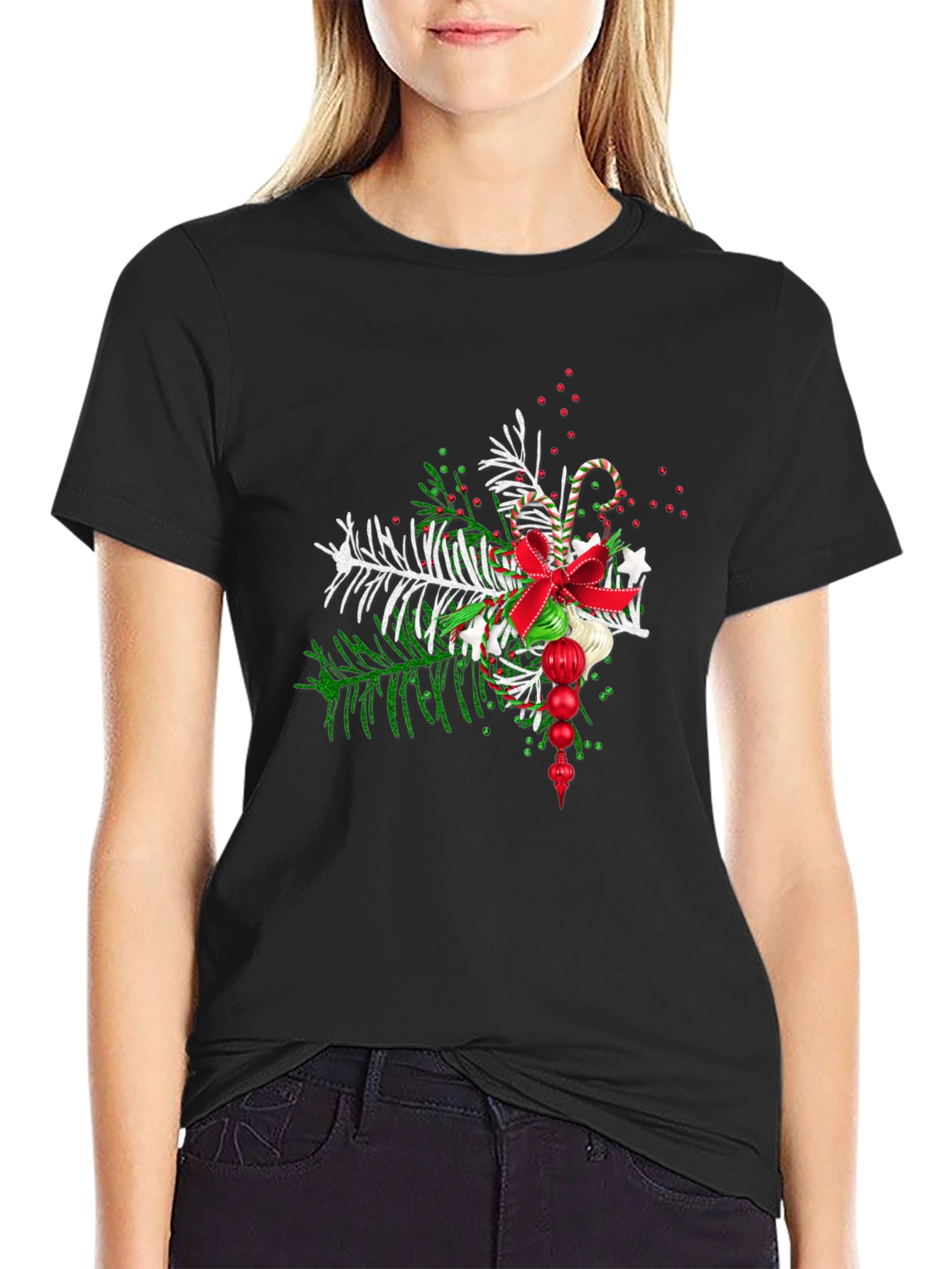 Festive Christmas Graphic Tee - Holiday Cheer