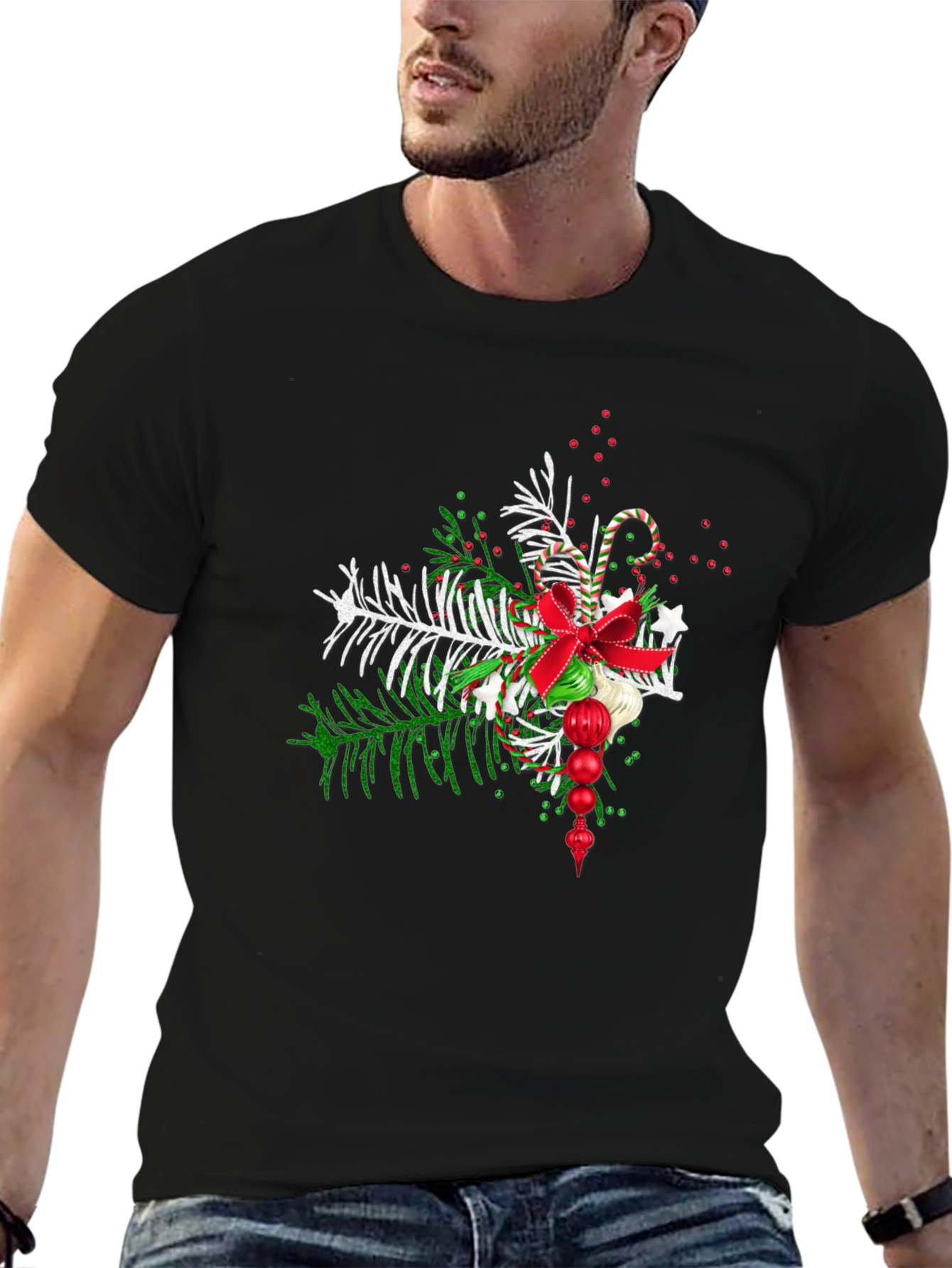 Festive Christmas Graphic Tee - Holiday Cheer