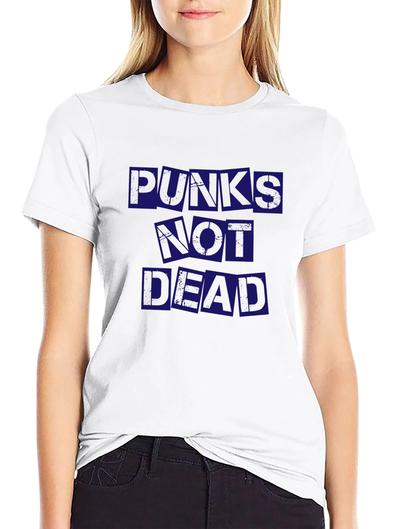 Punks Not Dead Graphic Tee - Black