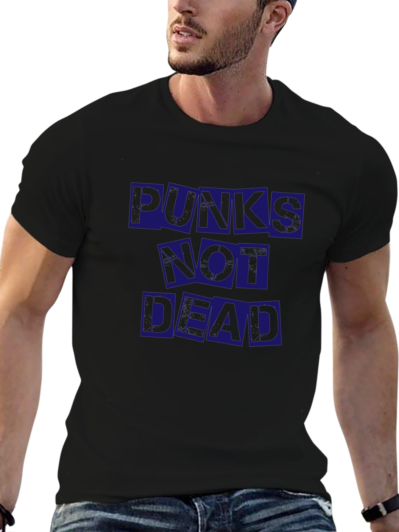 Punks Not Dead Graphic Tee - Black