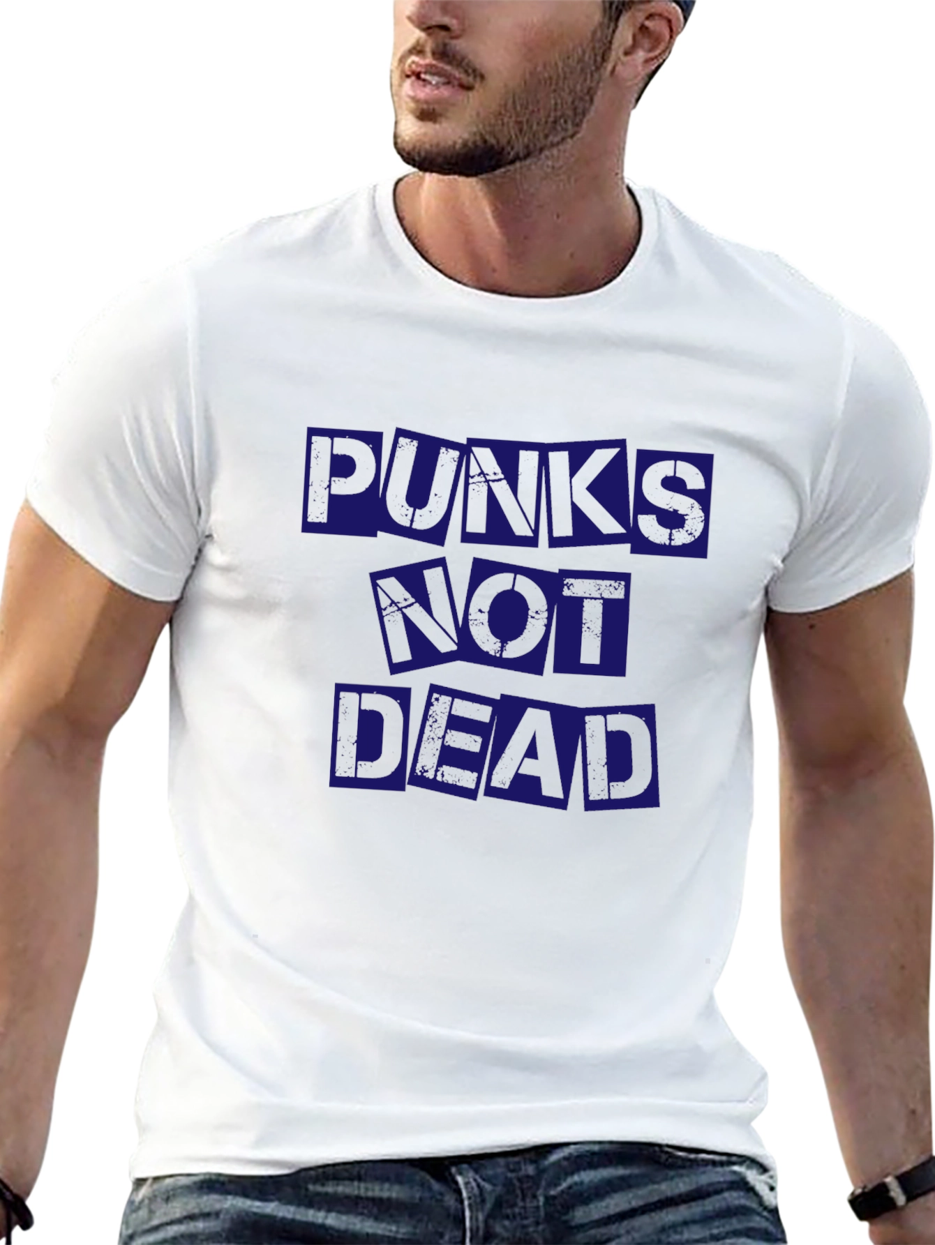 Punks Not Dead Graphic Tee - Black