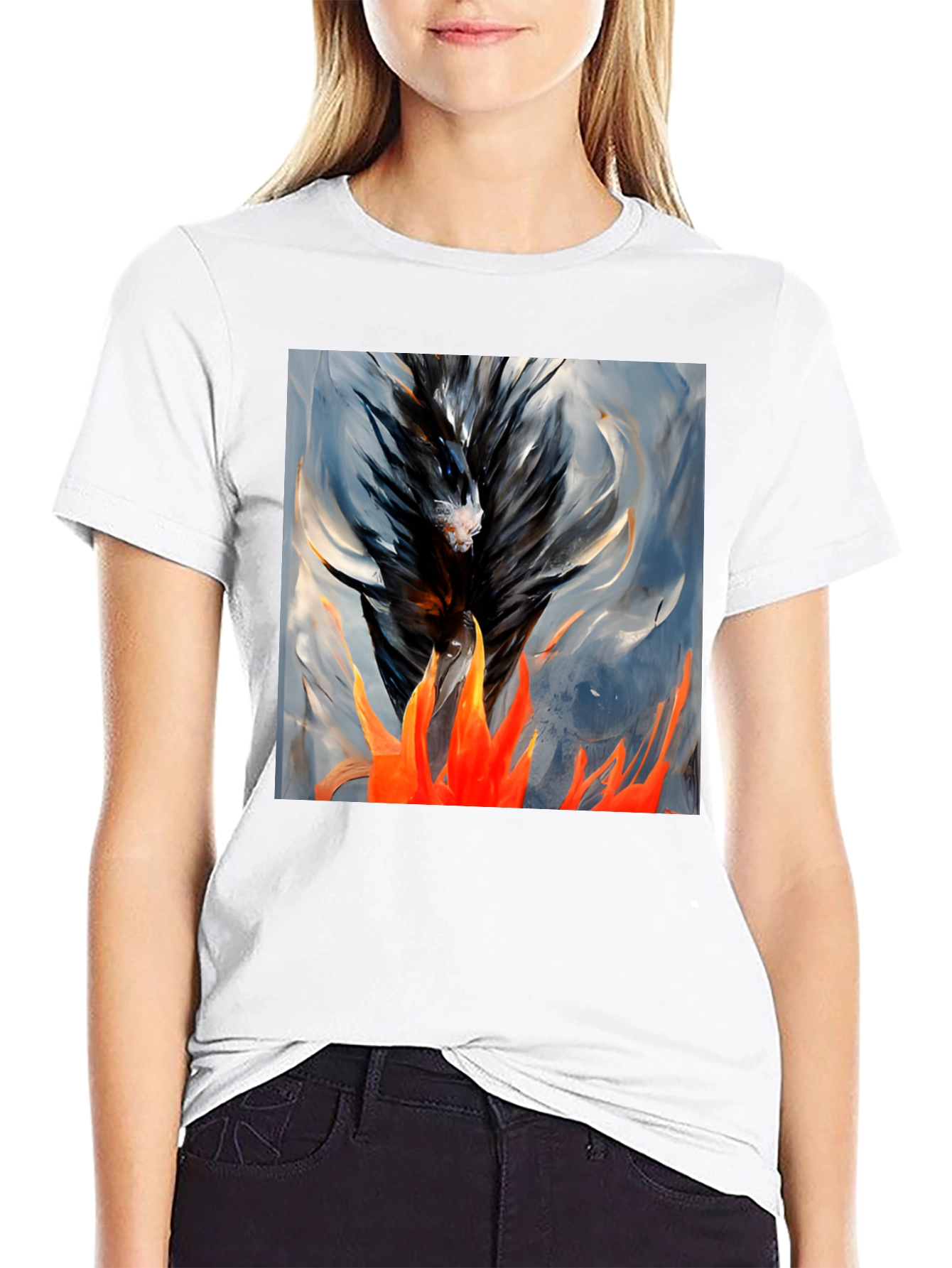 Fiery Phoenix Graphic Tee - Bold Art T-Shirt