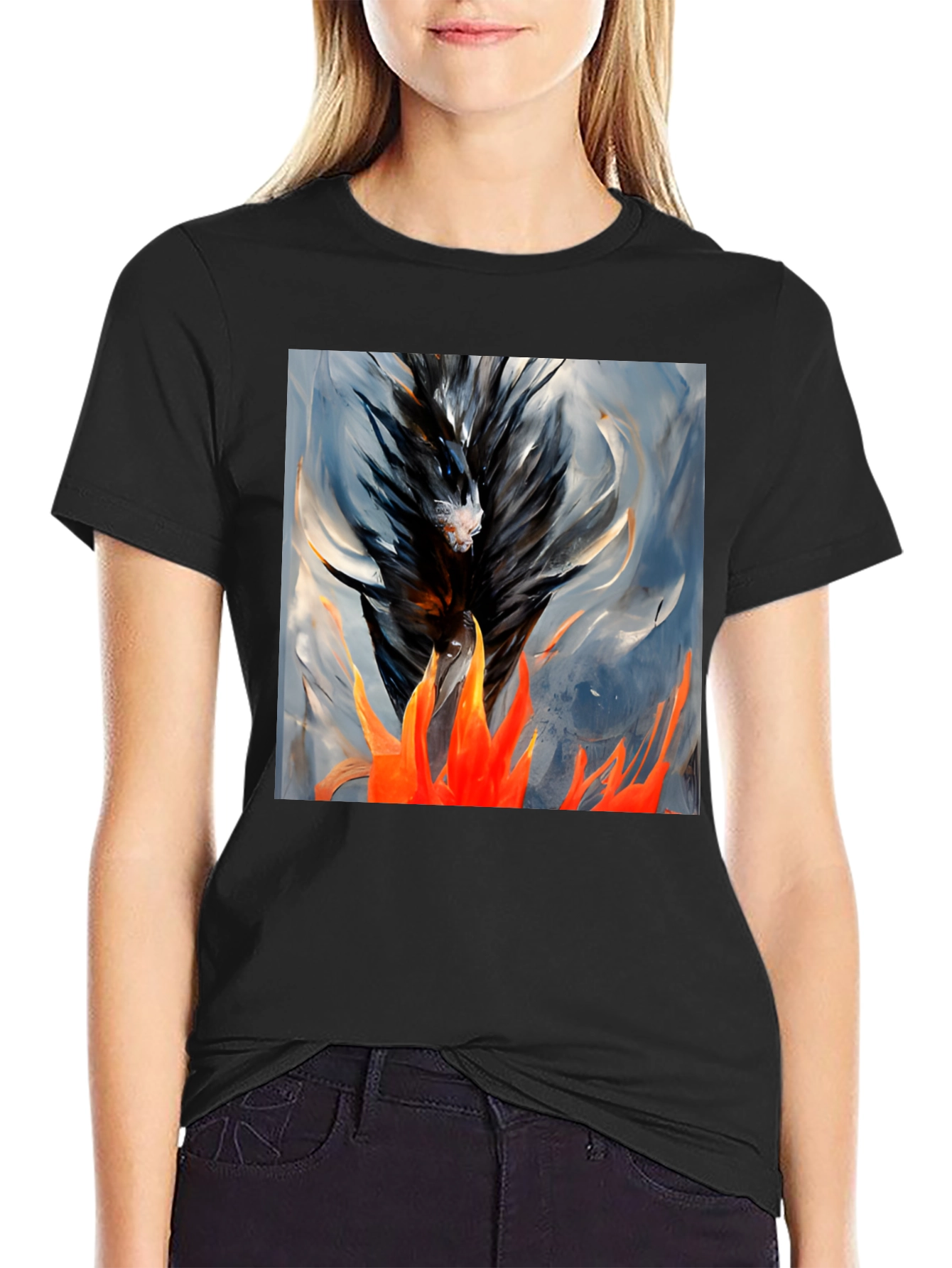 Fiery Phoenix Graphic Tee - Bold Art T-Shirt
