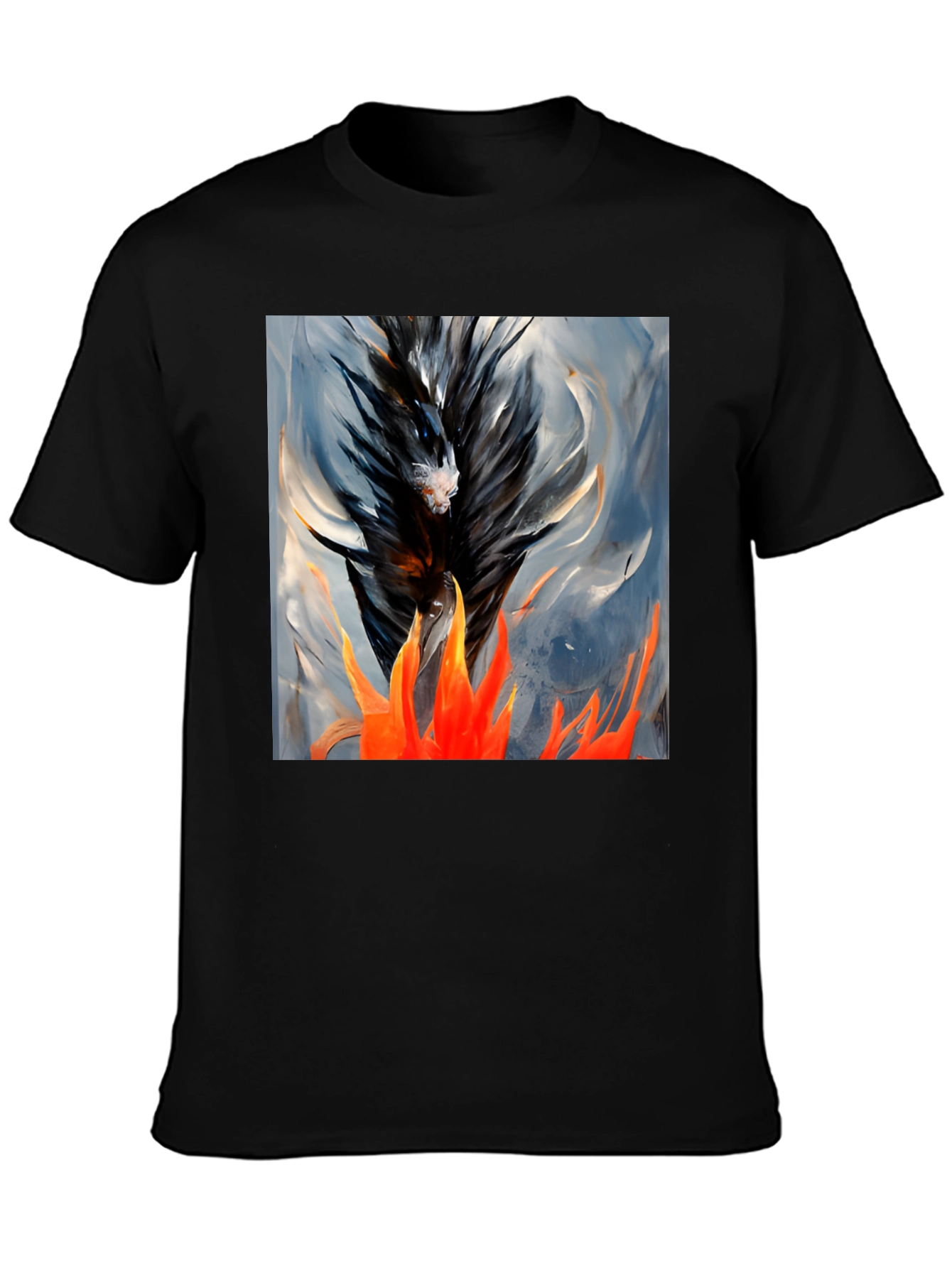 Fiery Phoenix Graphic Tee - Bold Art T-Shirt