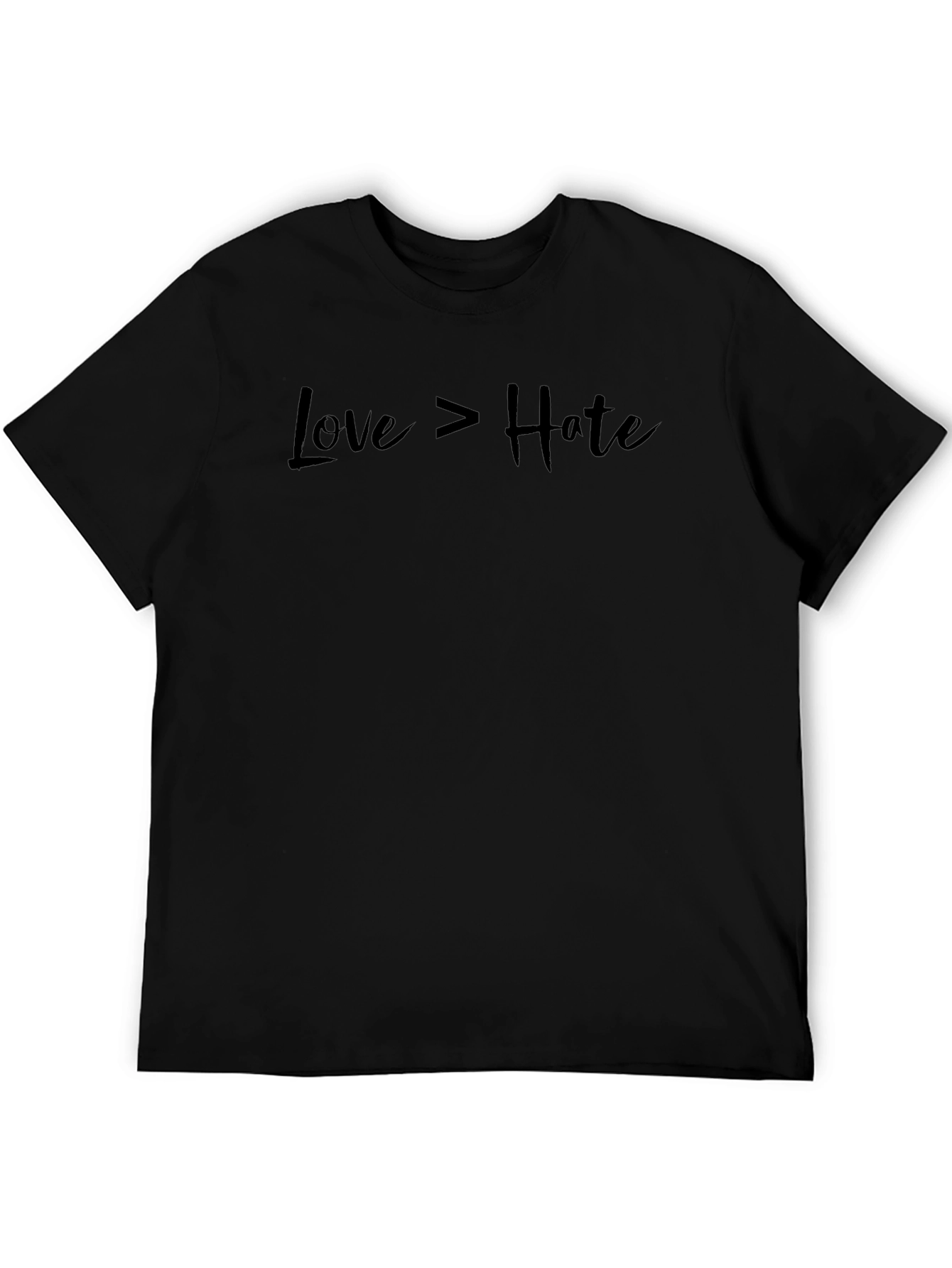 Love > Hate Graphic Tee - Black