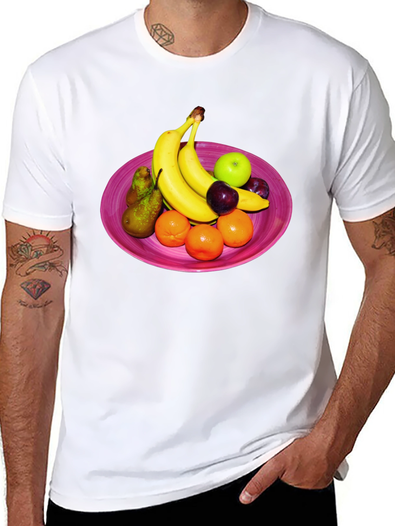 Fruit Bowl Graphic Tee - Fresh & Fun Design