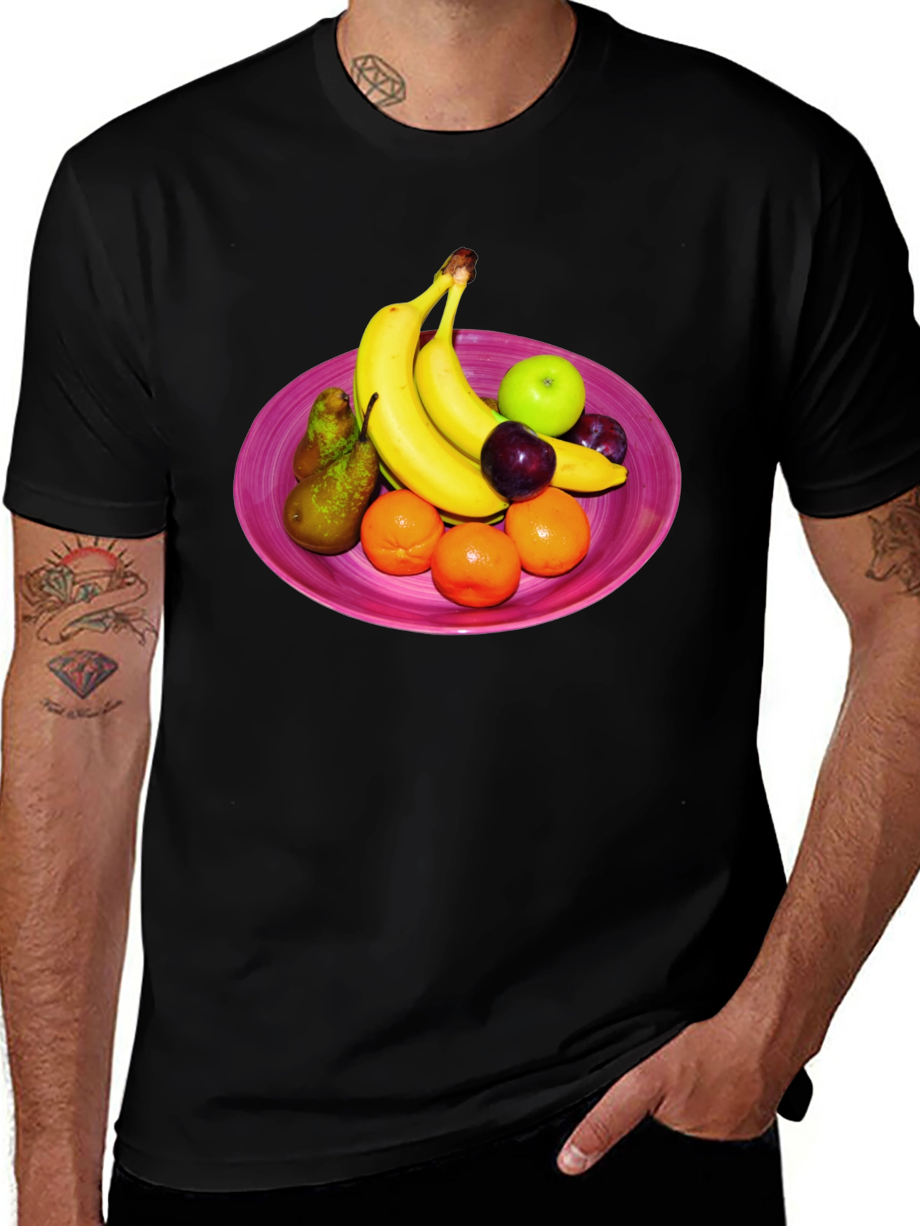 Fruit Bowl Graphic Tee - Fresh & Fun Design