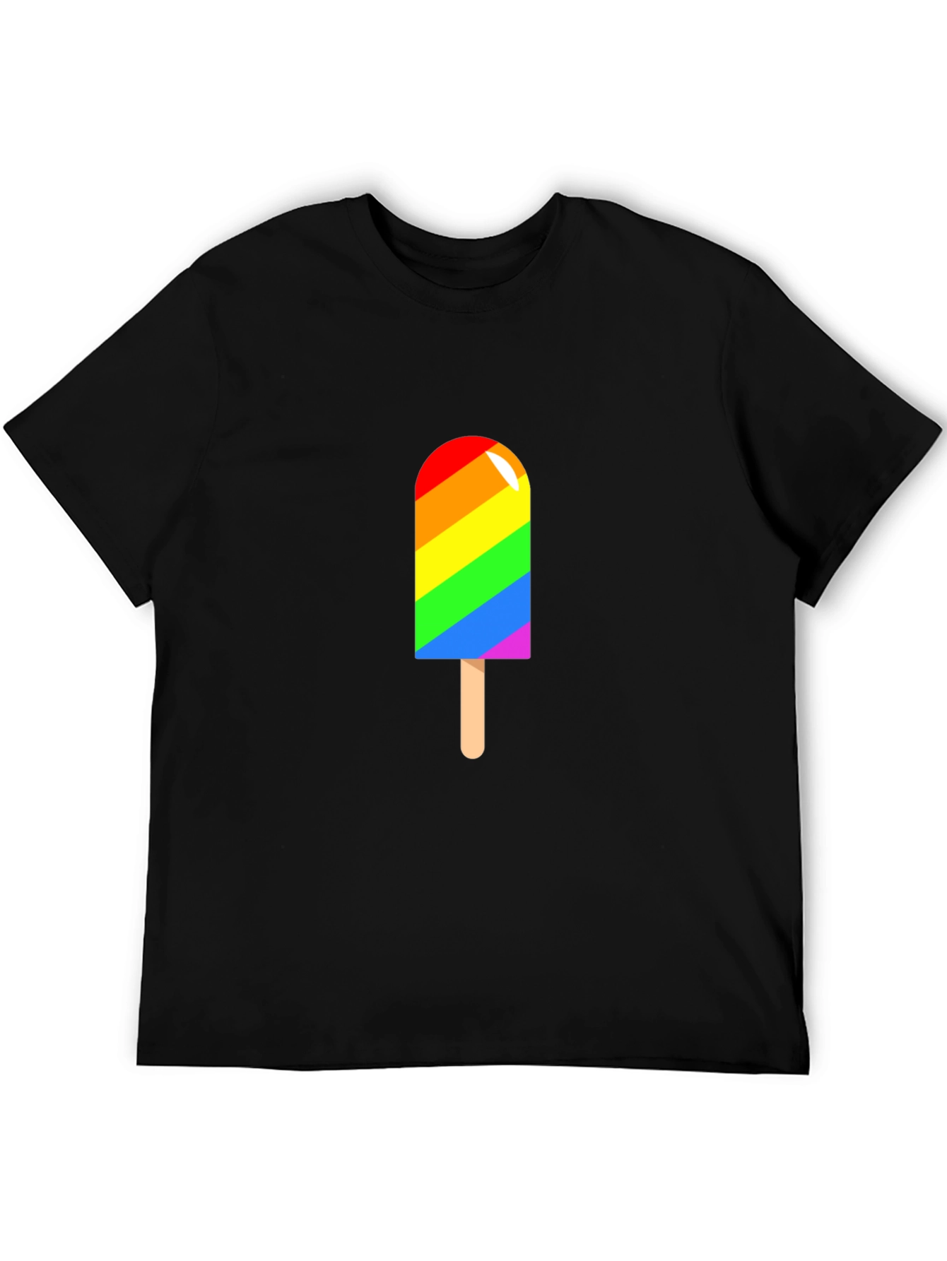 Rainbow Popsicle Graphic T-Shirt - Pride & Summer Style