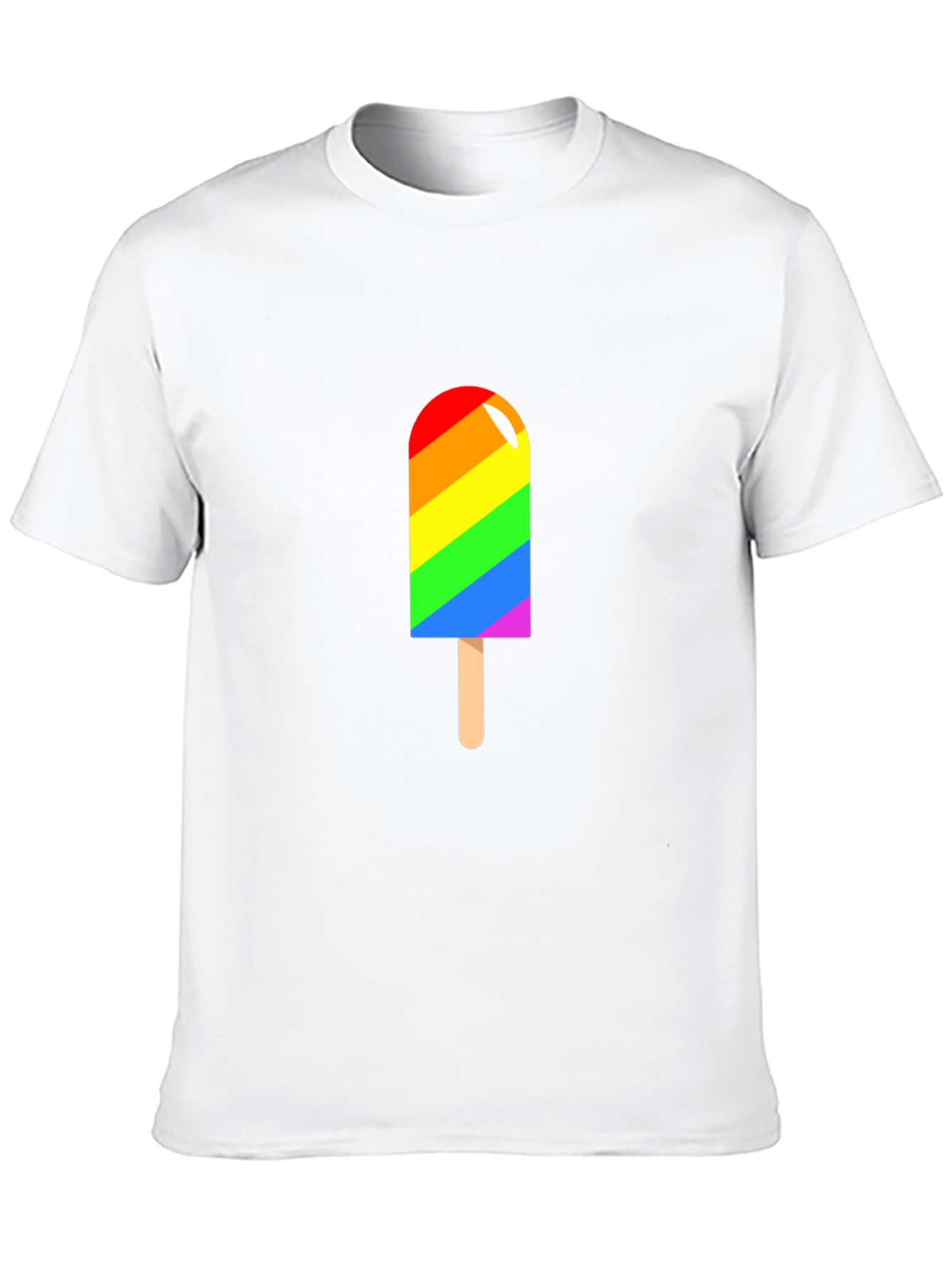 Rainbow Popsicle Graphic T-Shirt - Pride & Summer Style