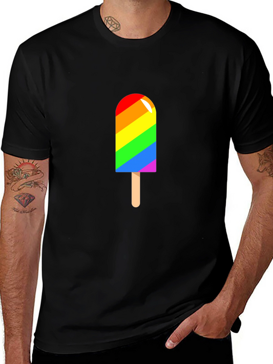 Rainbow Popsicle Graphic T-Shirt - Pride & Summer Style