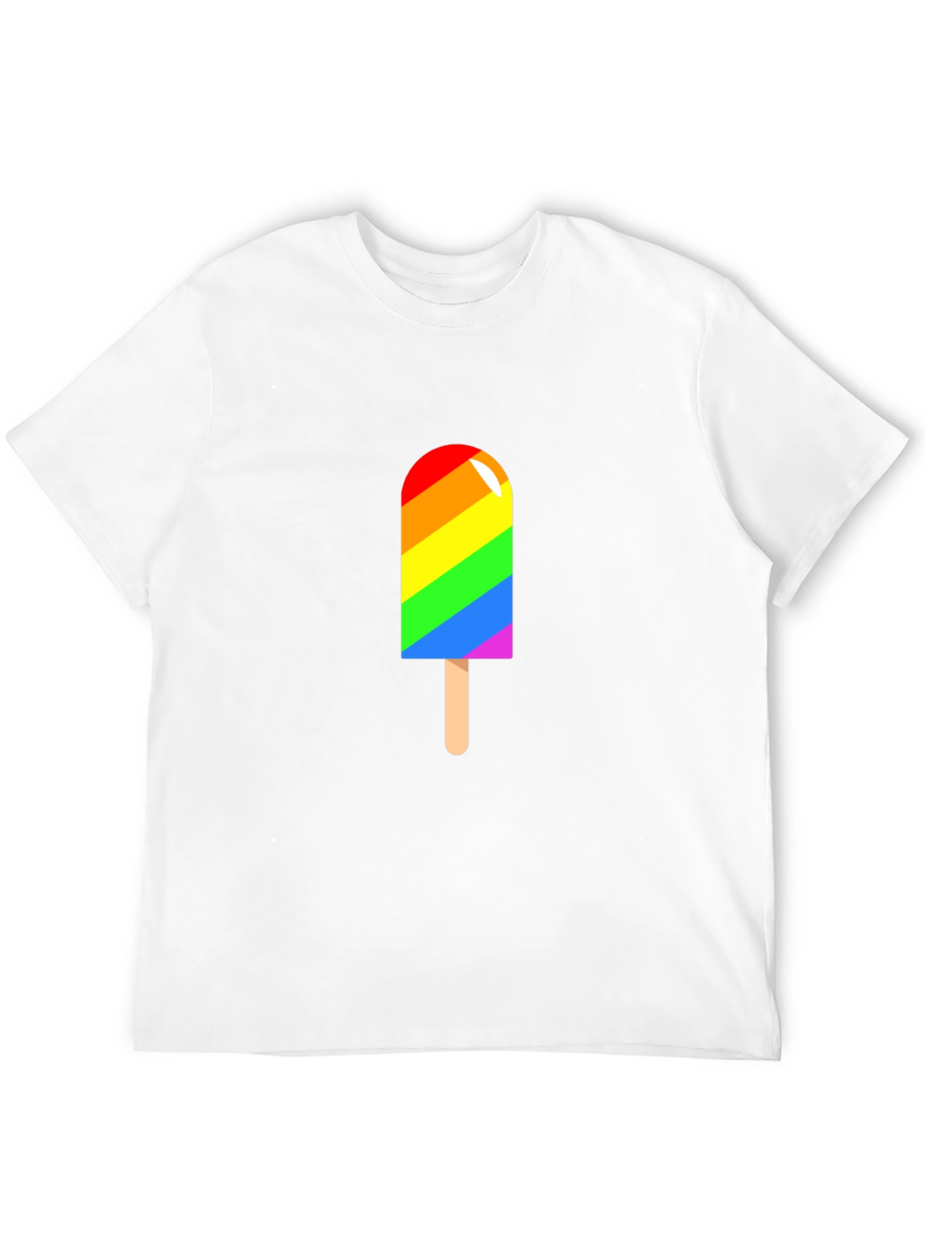 Rainbow Popsicle Graphic T-Shirt - Pride & Summer Style