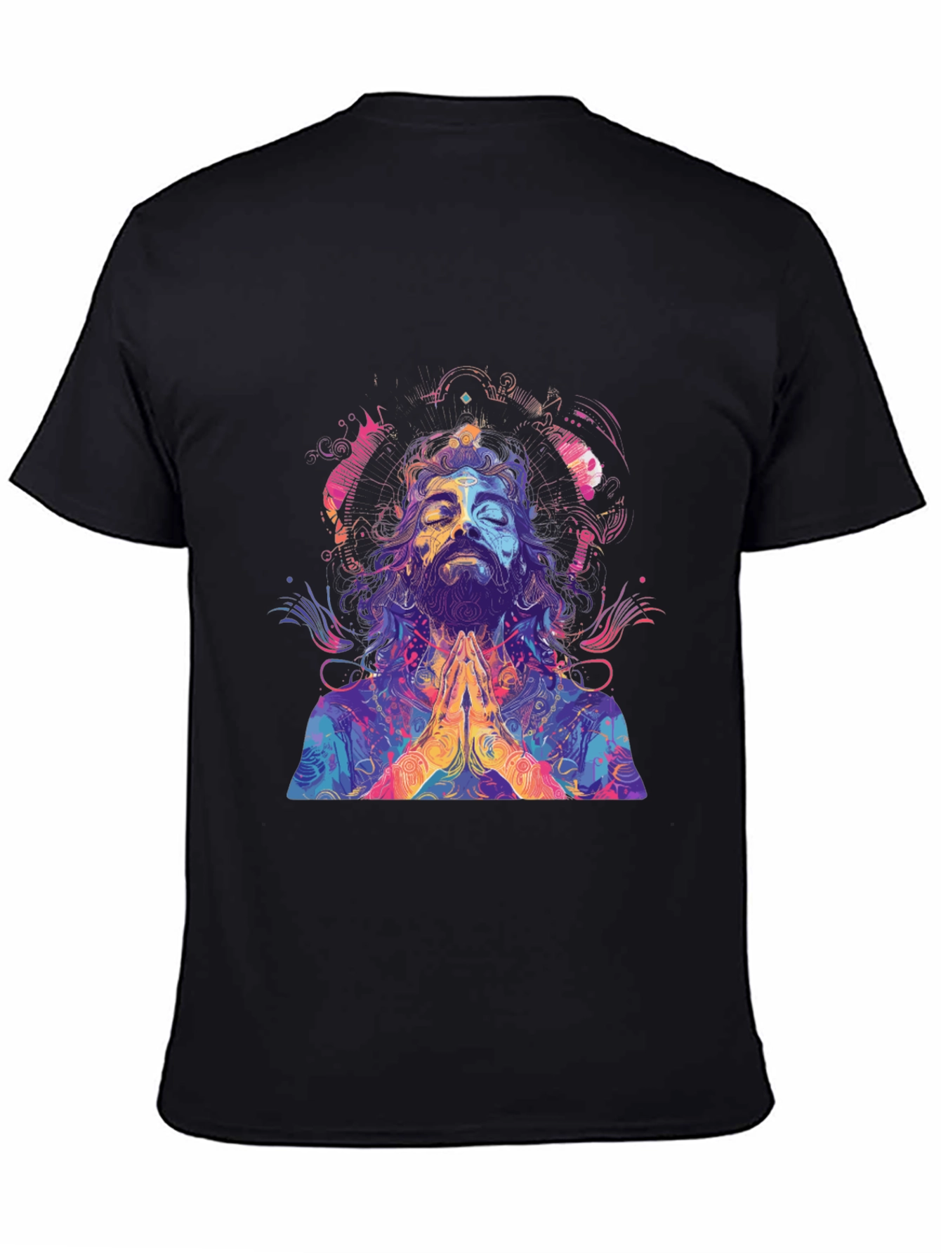 Psychedelic Meditating Man Graphic Tee