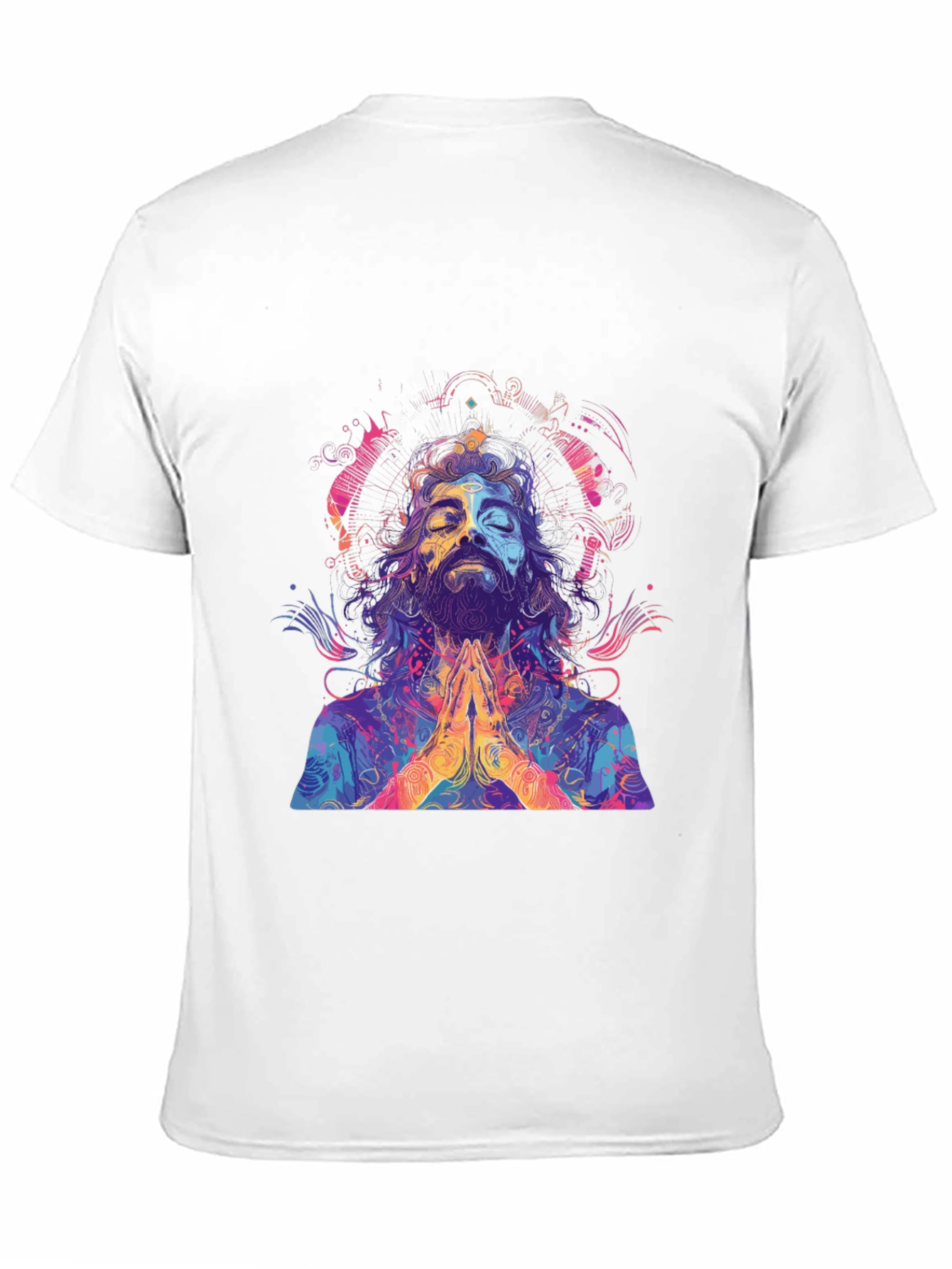 Psychedelic Meditating Man Graphic Tee