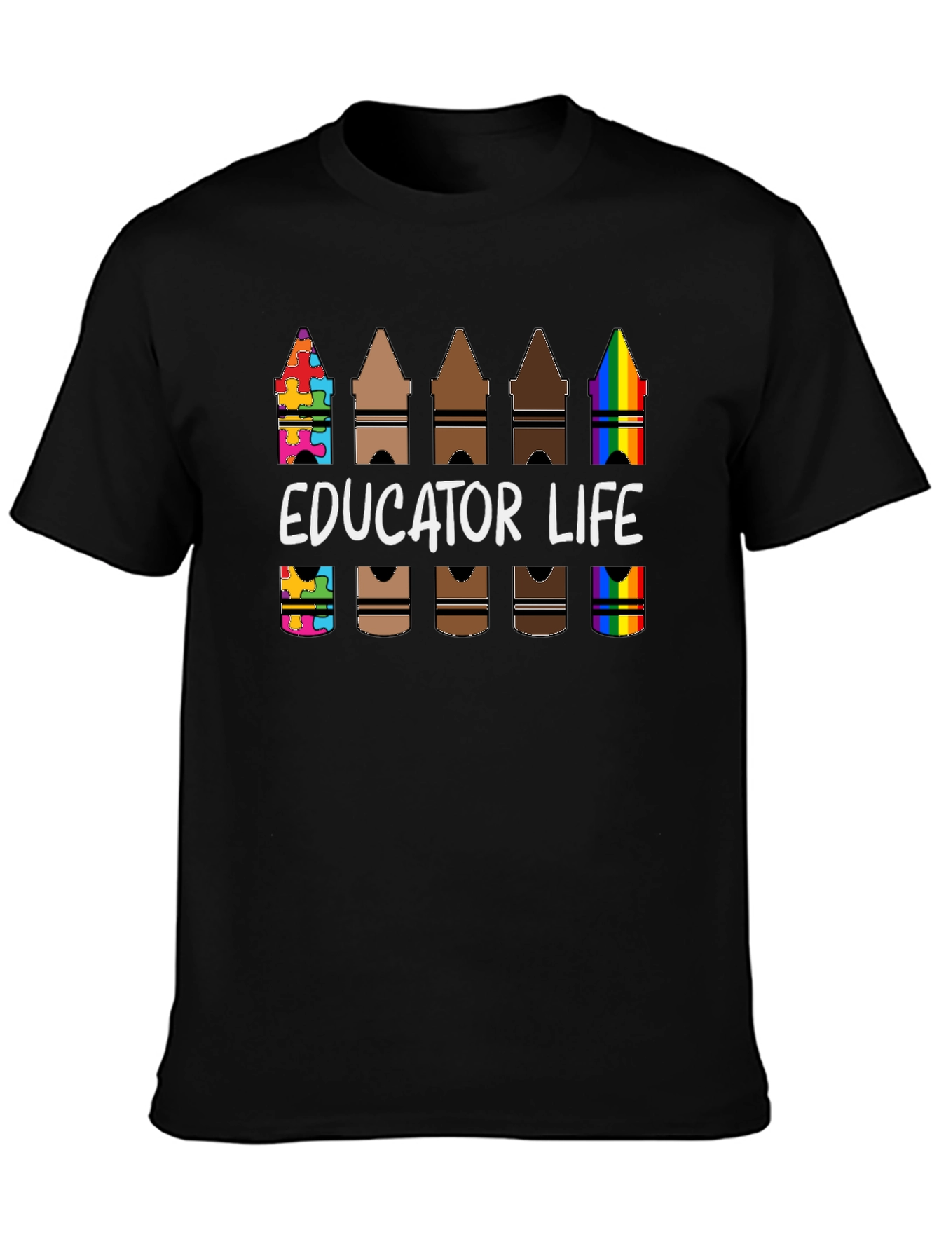 Educator Life Crayon T-Shirt Teacher Appreciation Tee