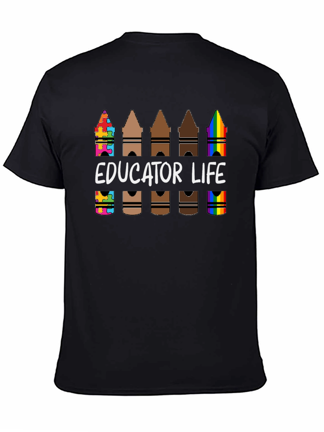 Educator Life Crayon T-Shirt Teacher Appreciation Tee