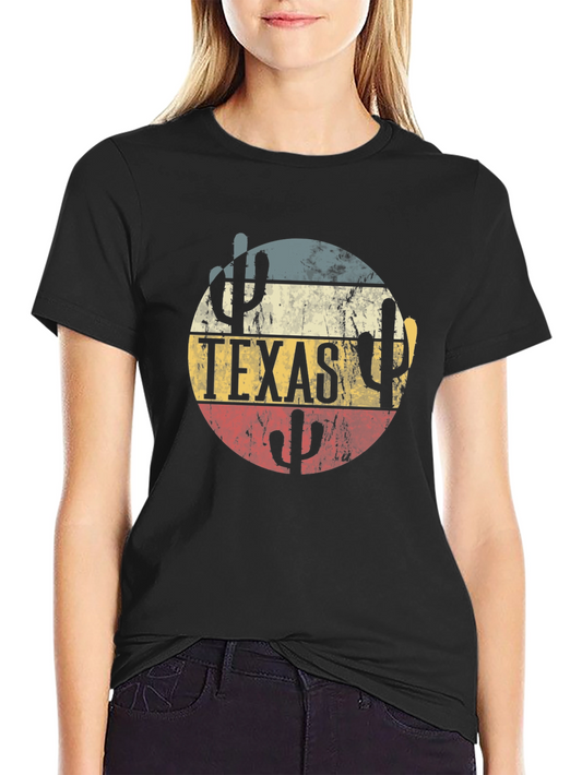 Texas Desert Cactus Graphic T-Shirt
