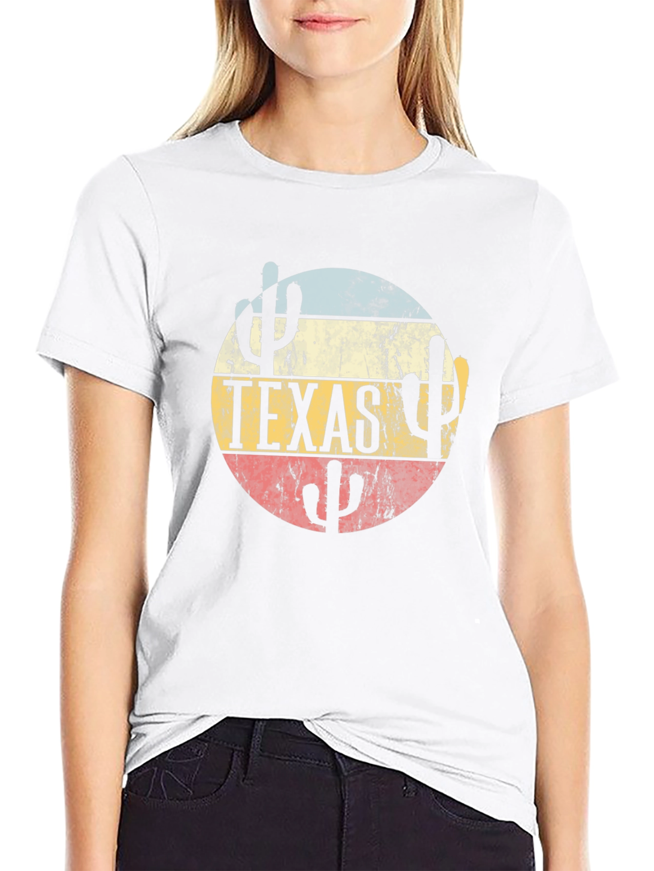 Texas Desert Cactus Graphic T-Shirt