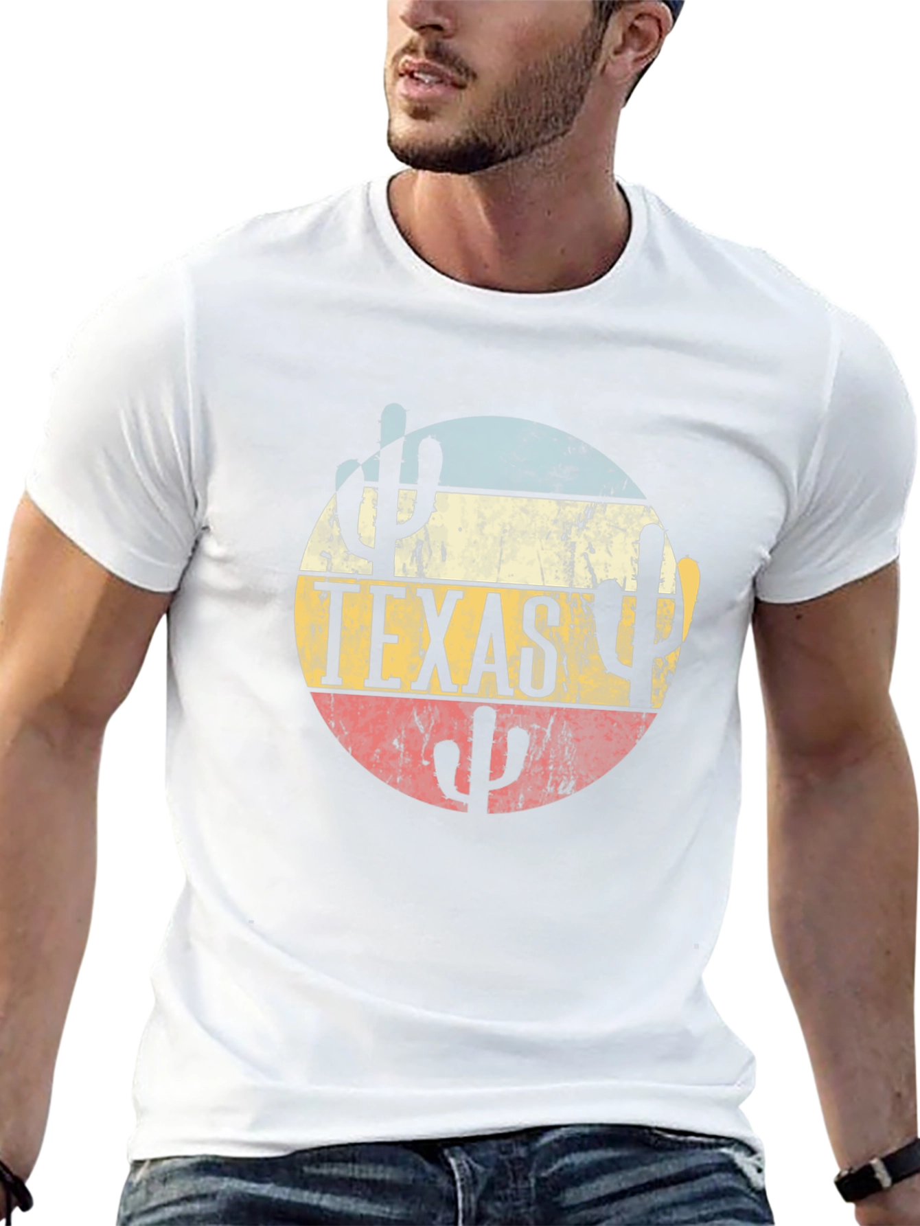 Texas Desert Cactus Graphic T-Shirt