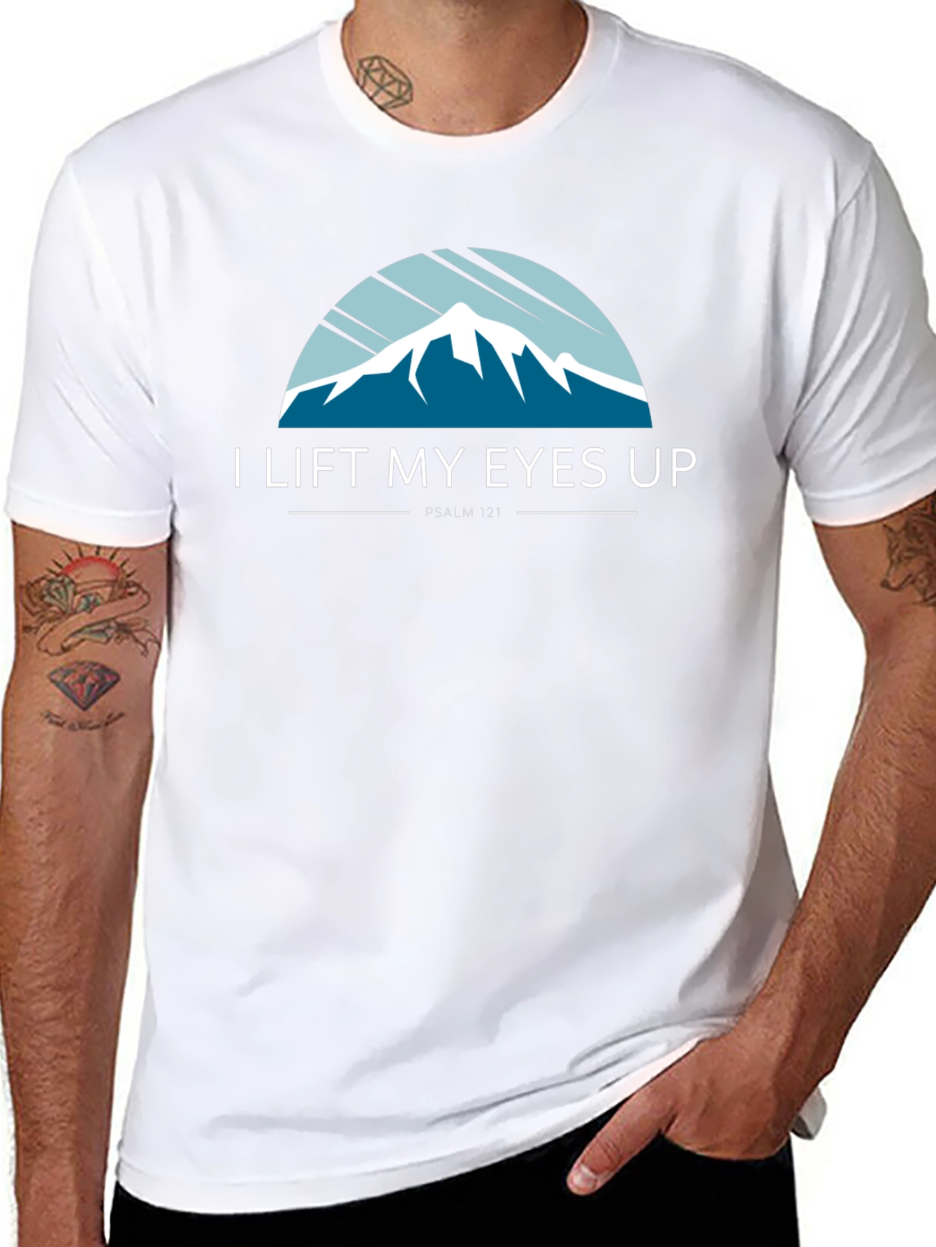 I Lift My Eyes Up T-Shirt - Psalm 121