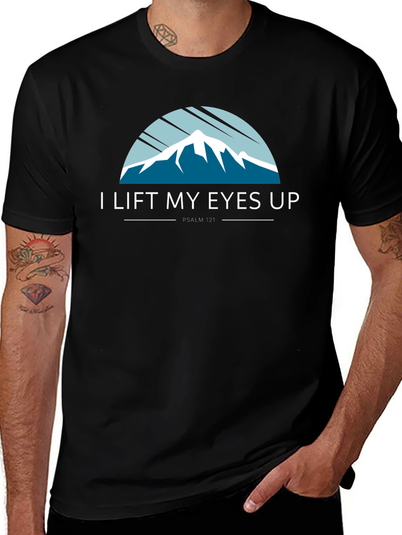 I Lift My Eyes Up T-Shirt - Psalm 121