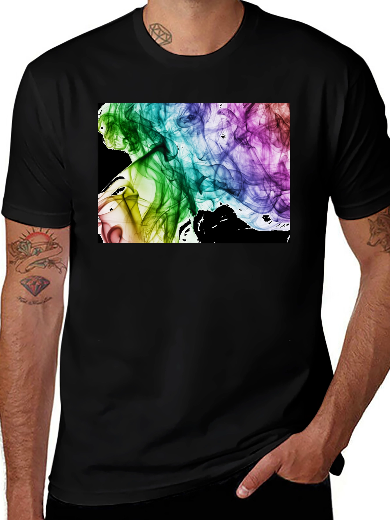 Rainbow Smoke Graphic Tee