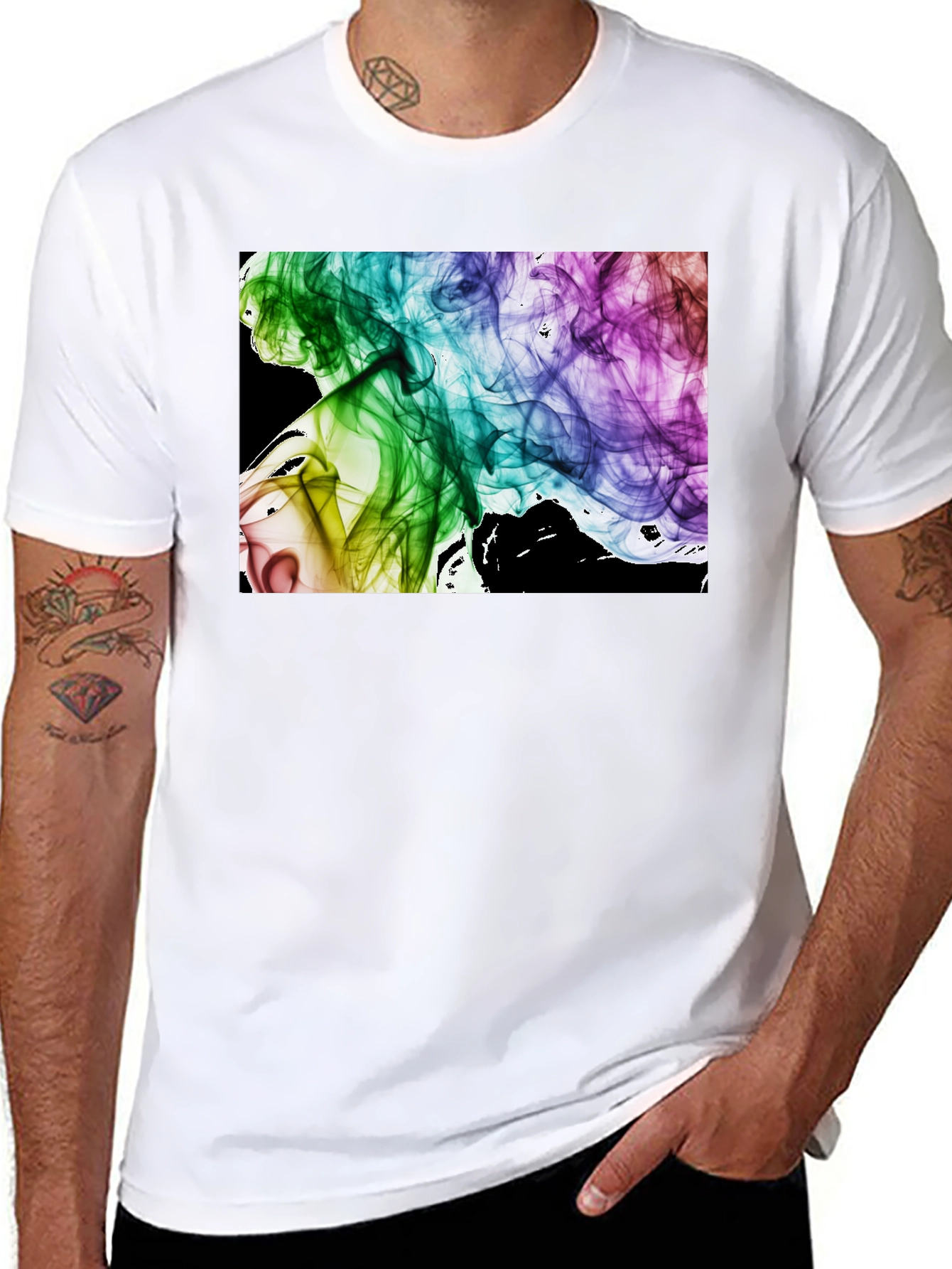 Rainbow Smoke Graphic Tee