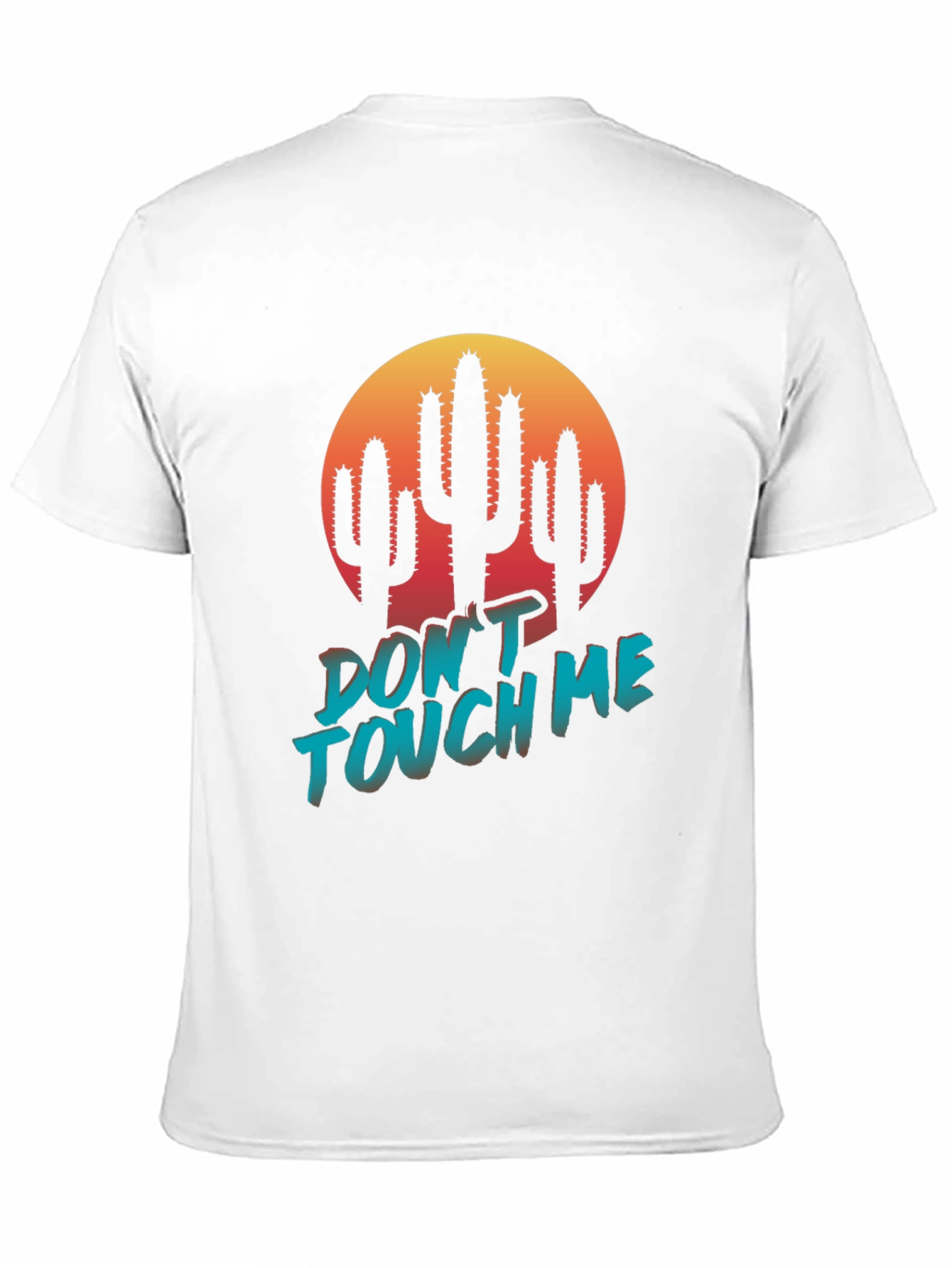 Dont Touch Me Cactus Graphic Tee - Black