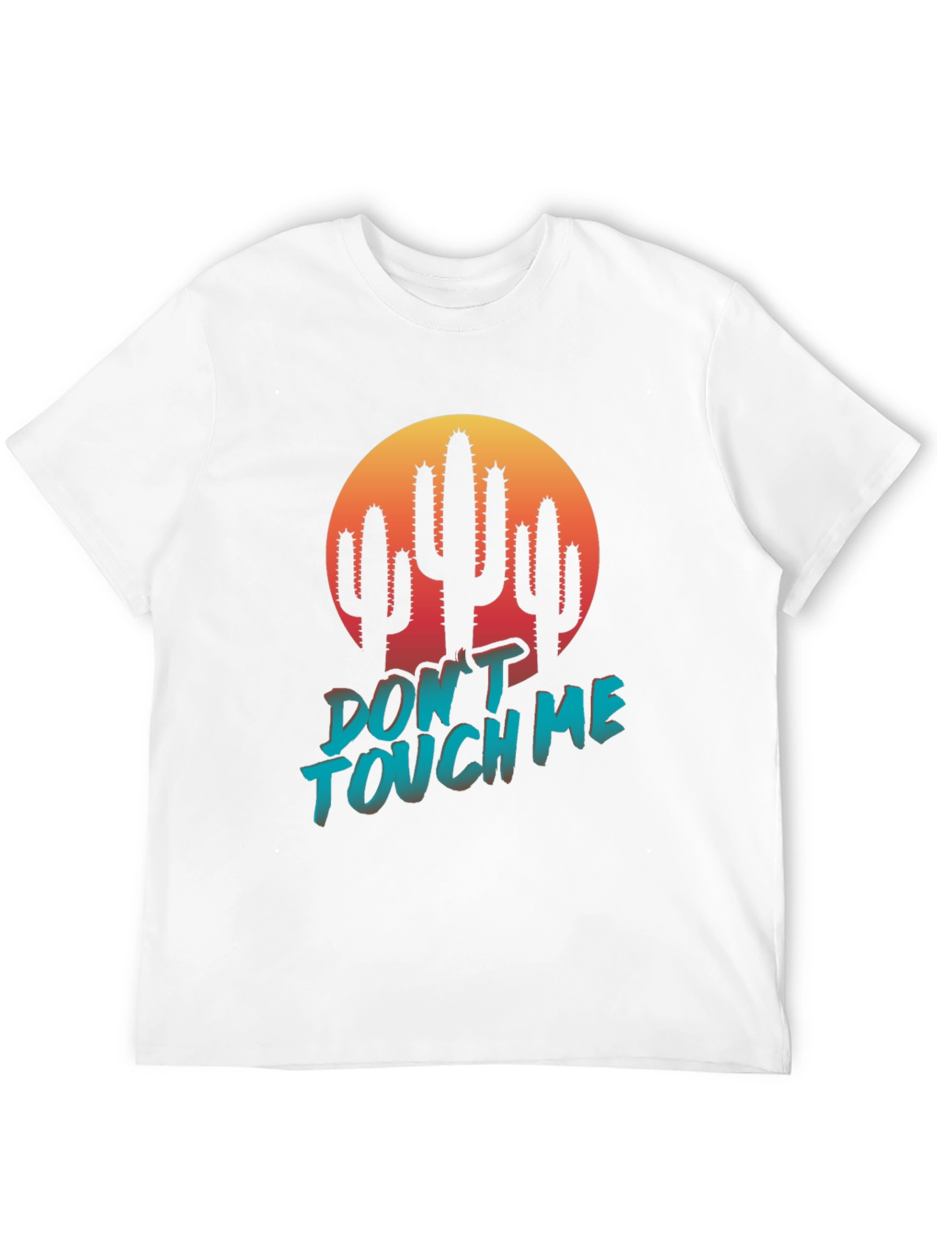 Dont Touch Me Cactus Graphic Tee - Black