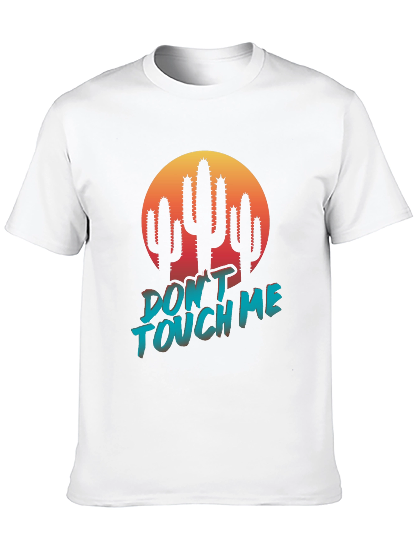Dont Touch Me Cactus Graphic Tee - Black